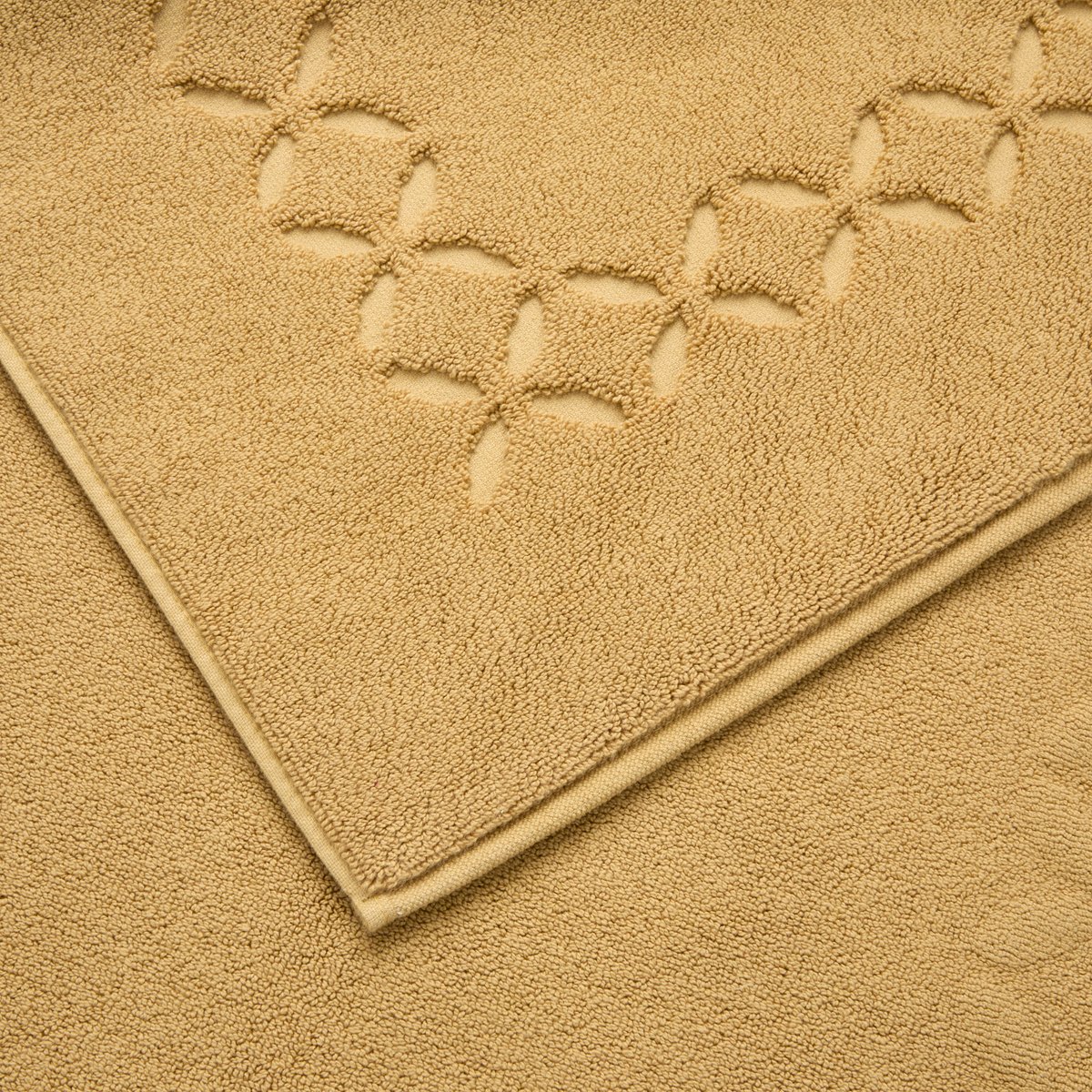 Tapis de bain  en coton, nature YVES DELORME Jaune
