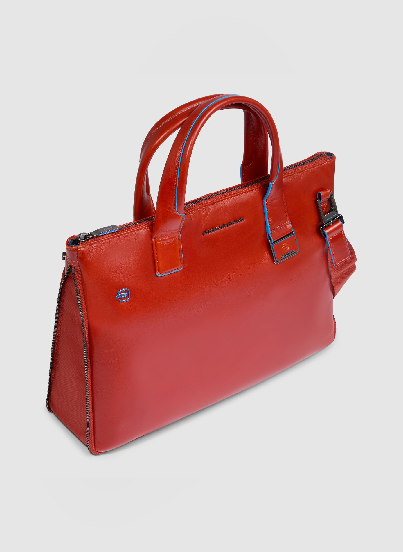 Sac à ordinateur mince 14" personnalisable PIQUADRO Marron