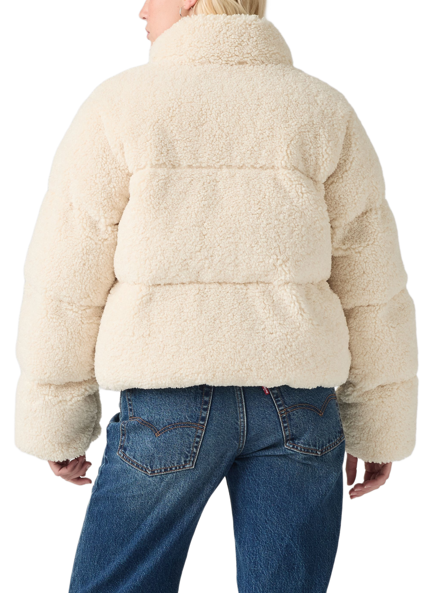 Flauschiger Mantel mit Stehkragen LEVI'S Weiss