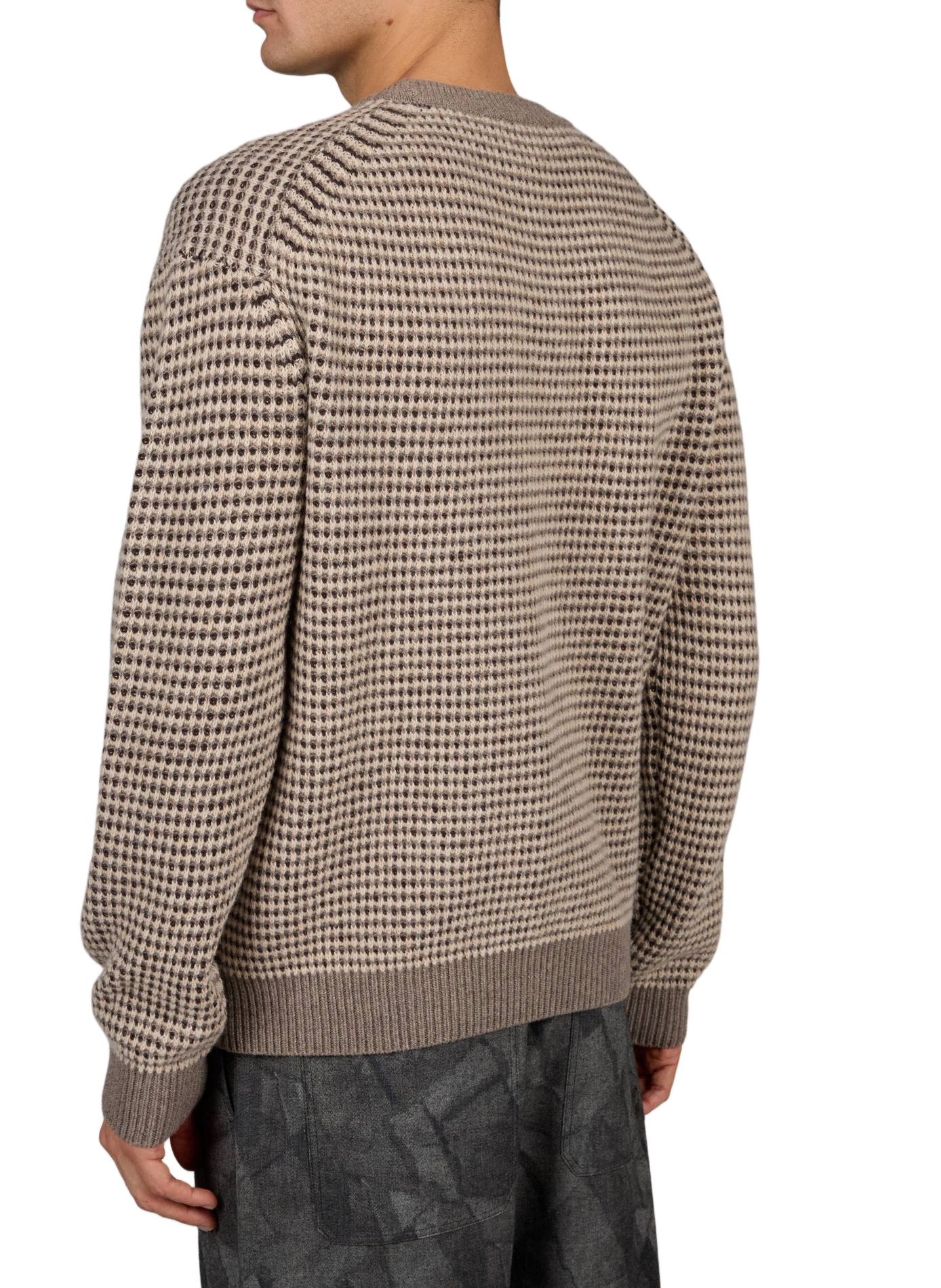 Jersey recto de lana MAISON KITSUNÉ Beige