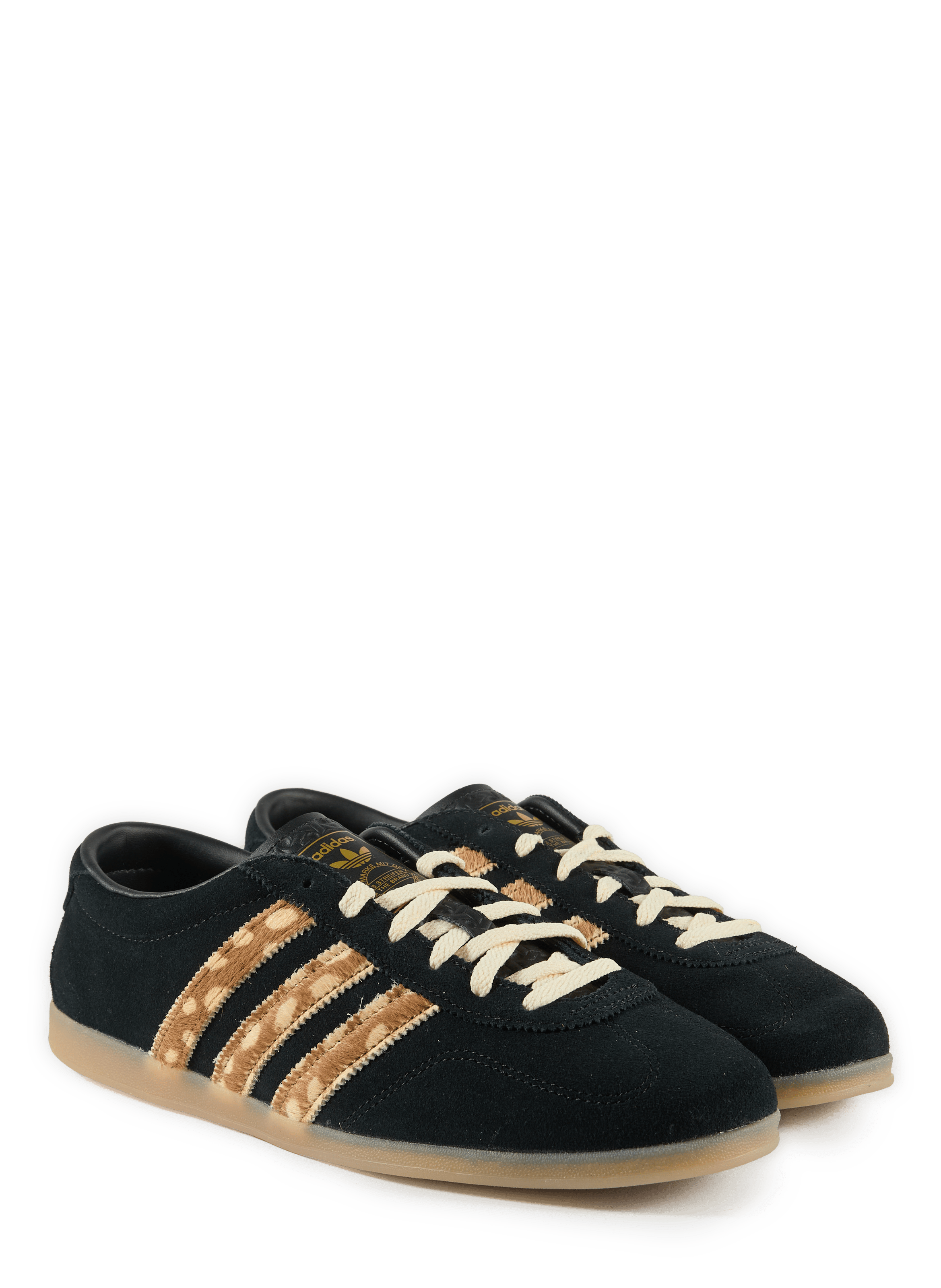 Zapatillas bajas de piel estampada ADIDAS Negro