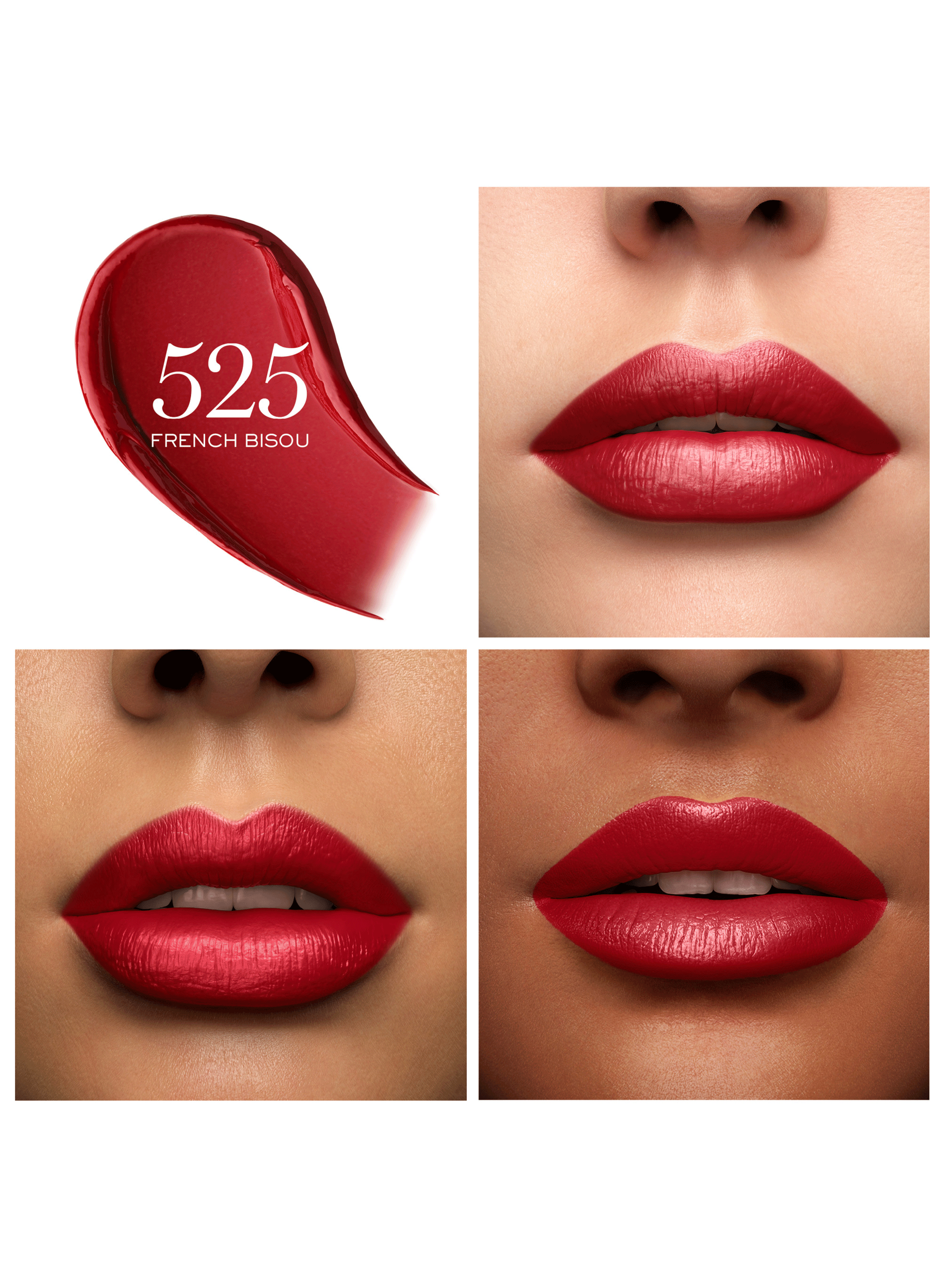 L?Absolu Rouge Cream satin lipstick - Long-lasting hydration and comfort LANCÔME 525 french bisou