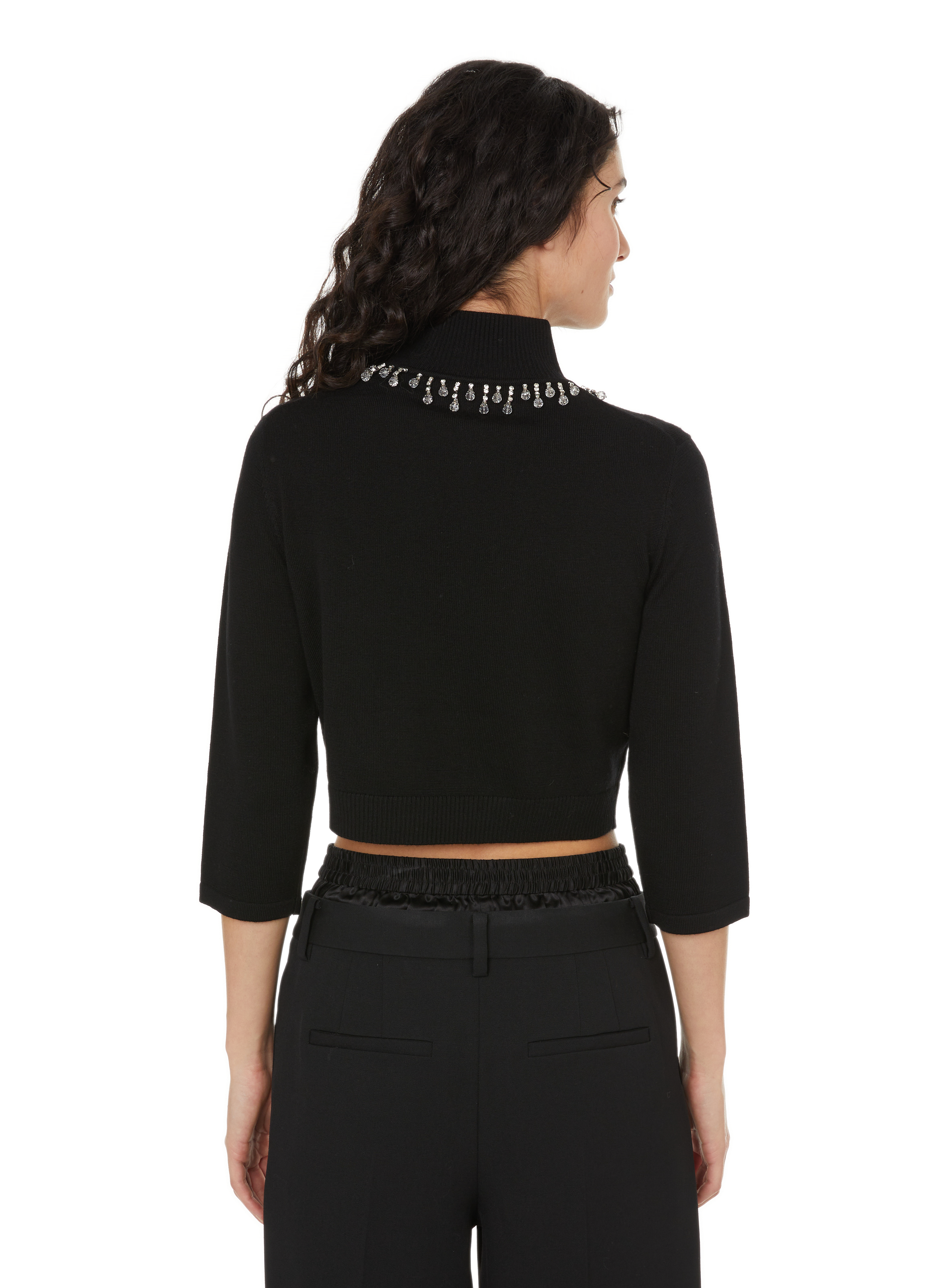 Pull bijoux en laine mérinos ZIMMERMANN Multicolore