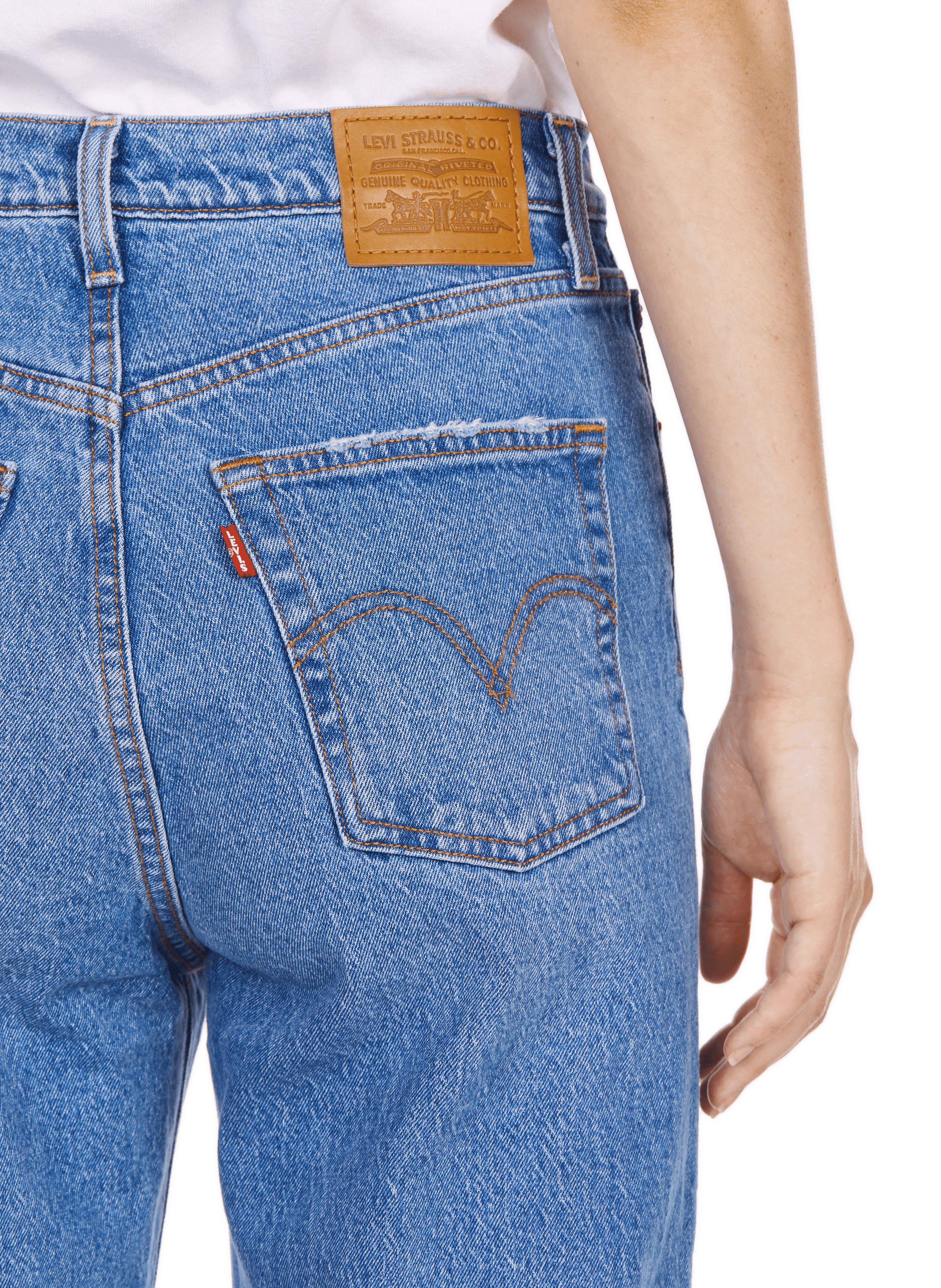 Sultan high-waisted straight jeans LEVI'S Blue