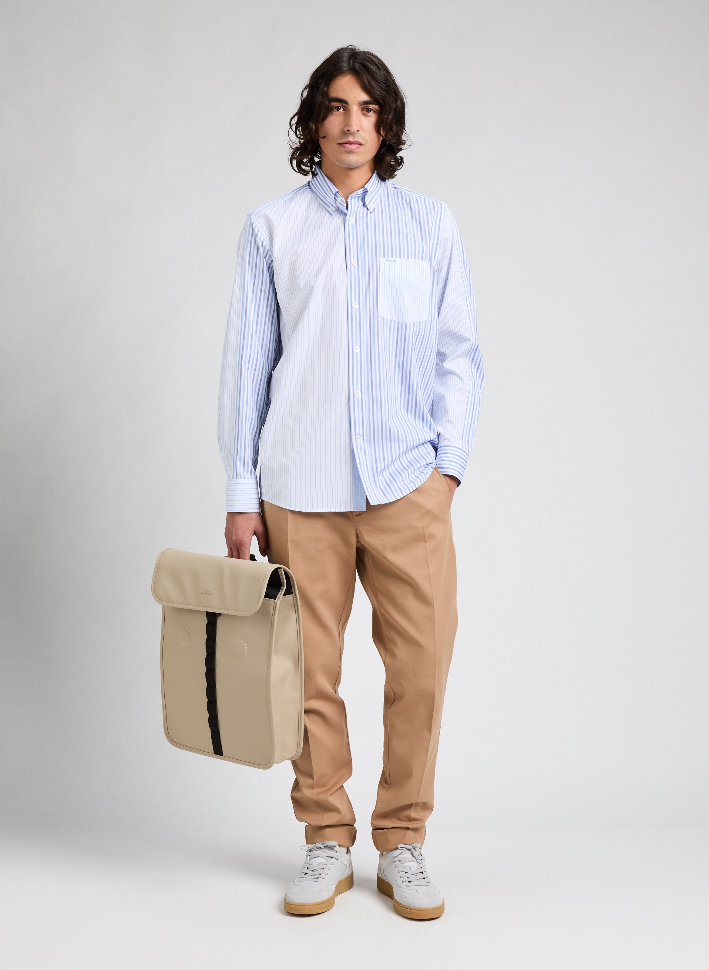 Chemise rayée en coton FACONNABLE Multicolore