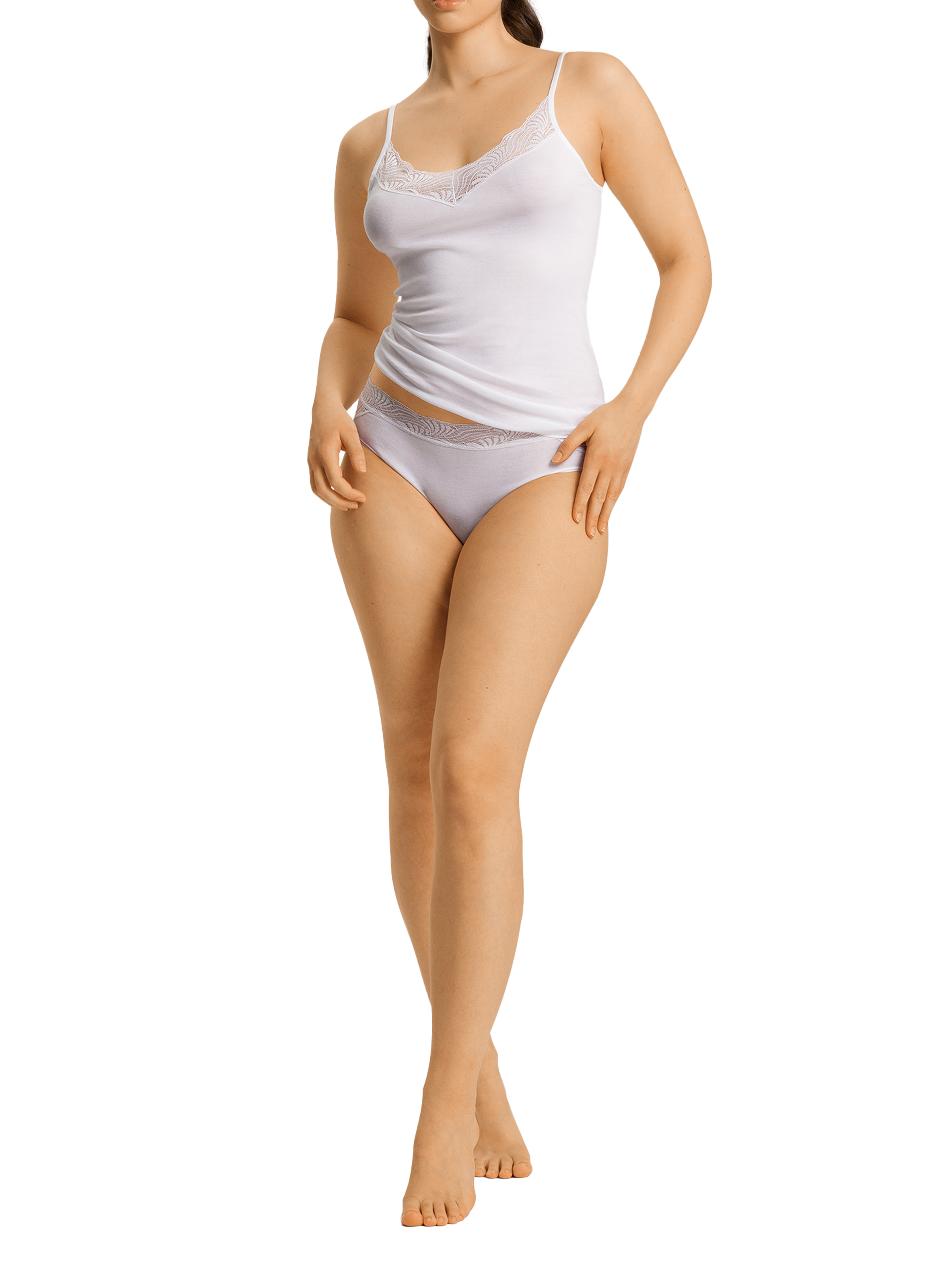 Cotton Tank Top HANRO White