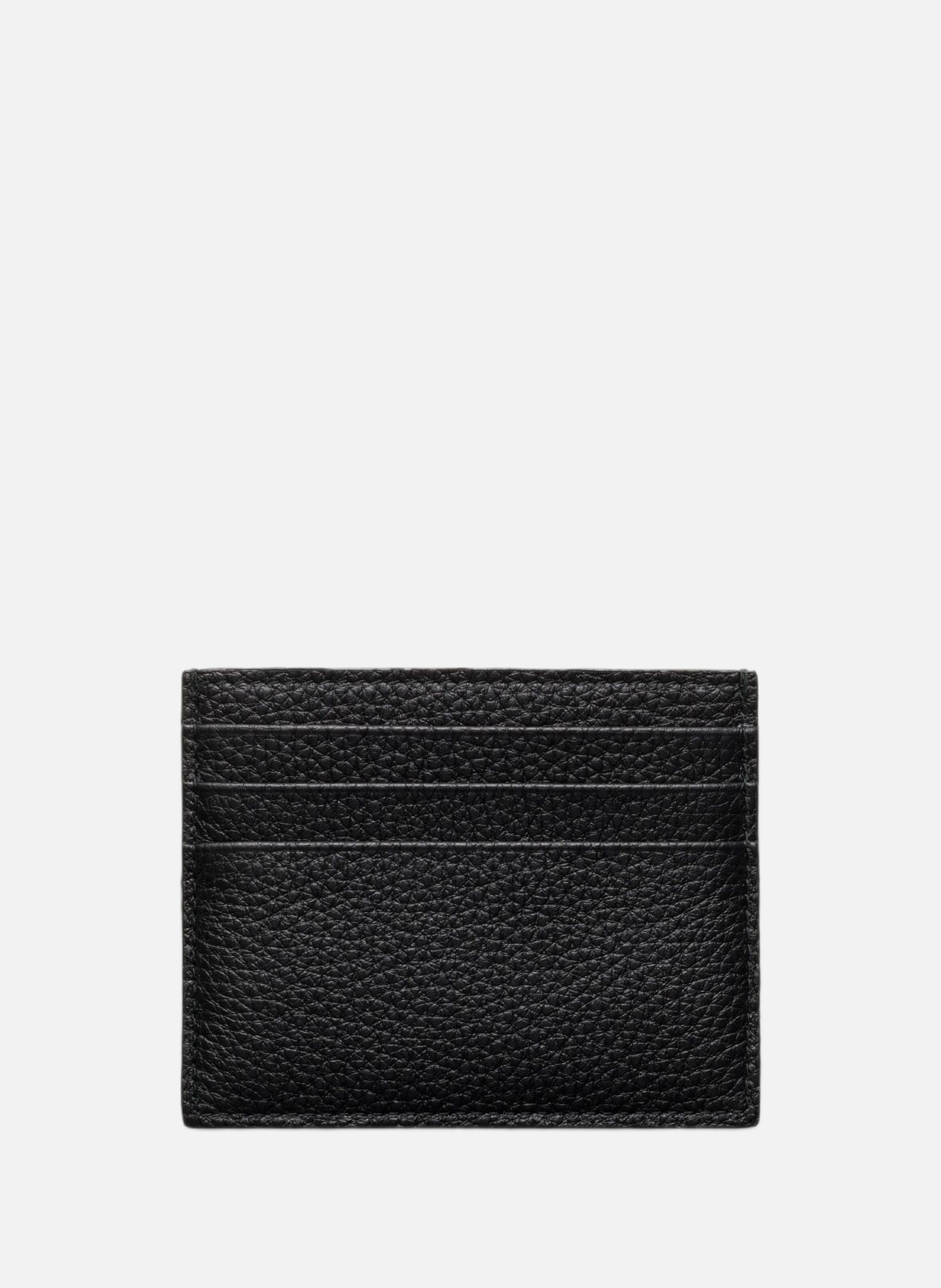 Porte-cartes en cuir PRADA Noir
