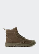 Bottines compensées en cuir PAMPALEGA Dusky green
