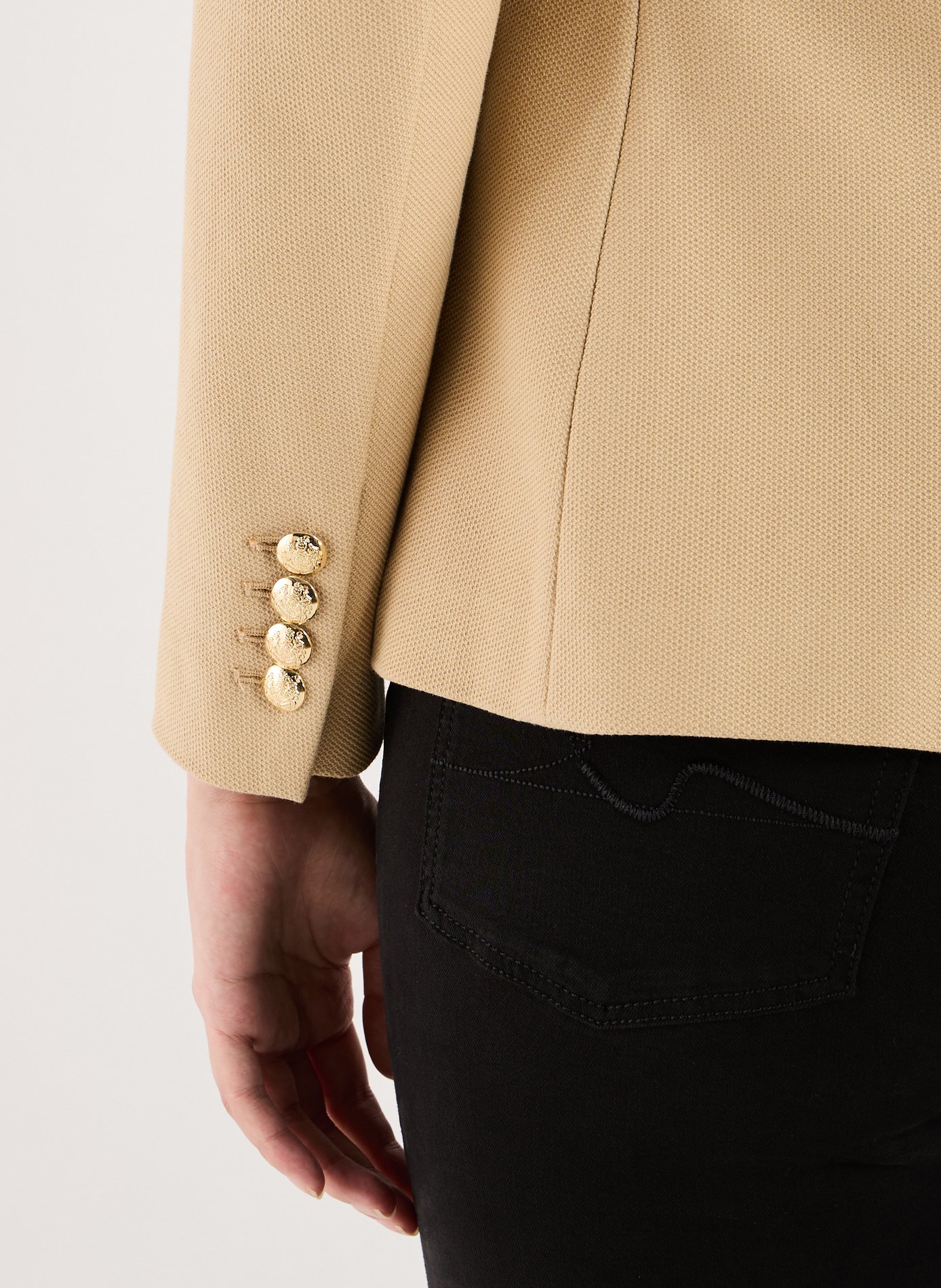 Blazer en coton LAUREN Beige