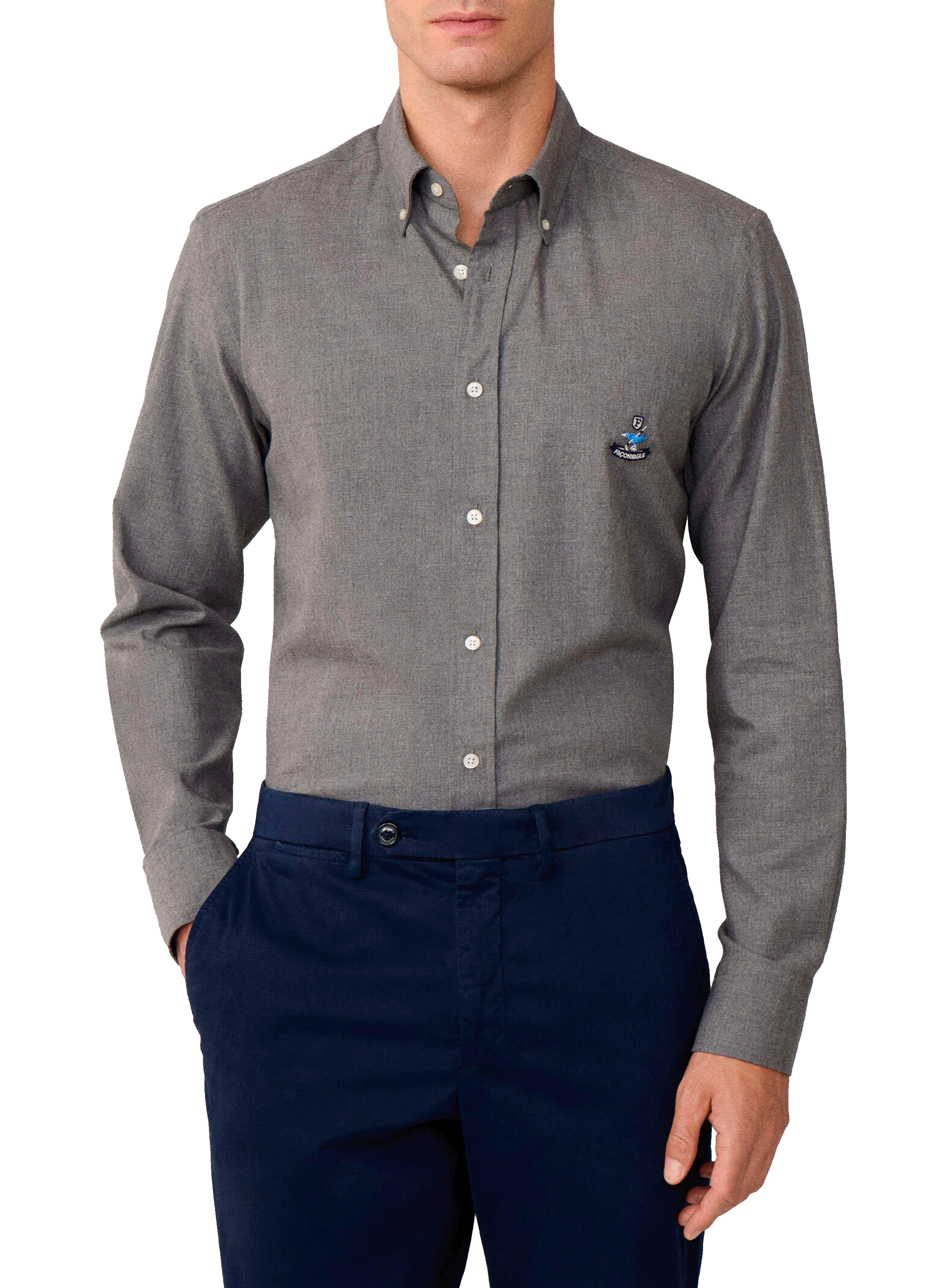 FACONNABLE  Cotton shirt Grey