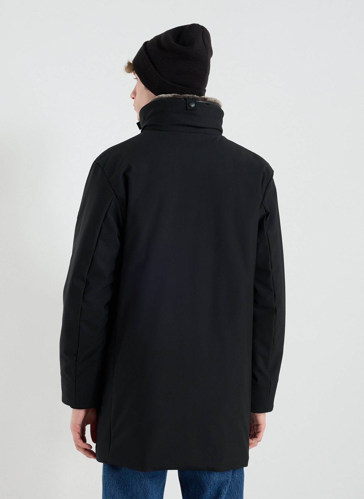 Solid color parka with high collar STRELLSON Black