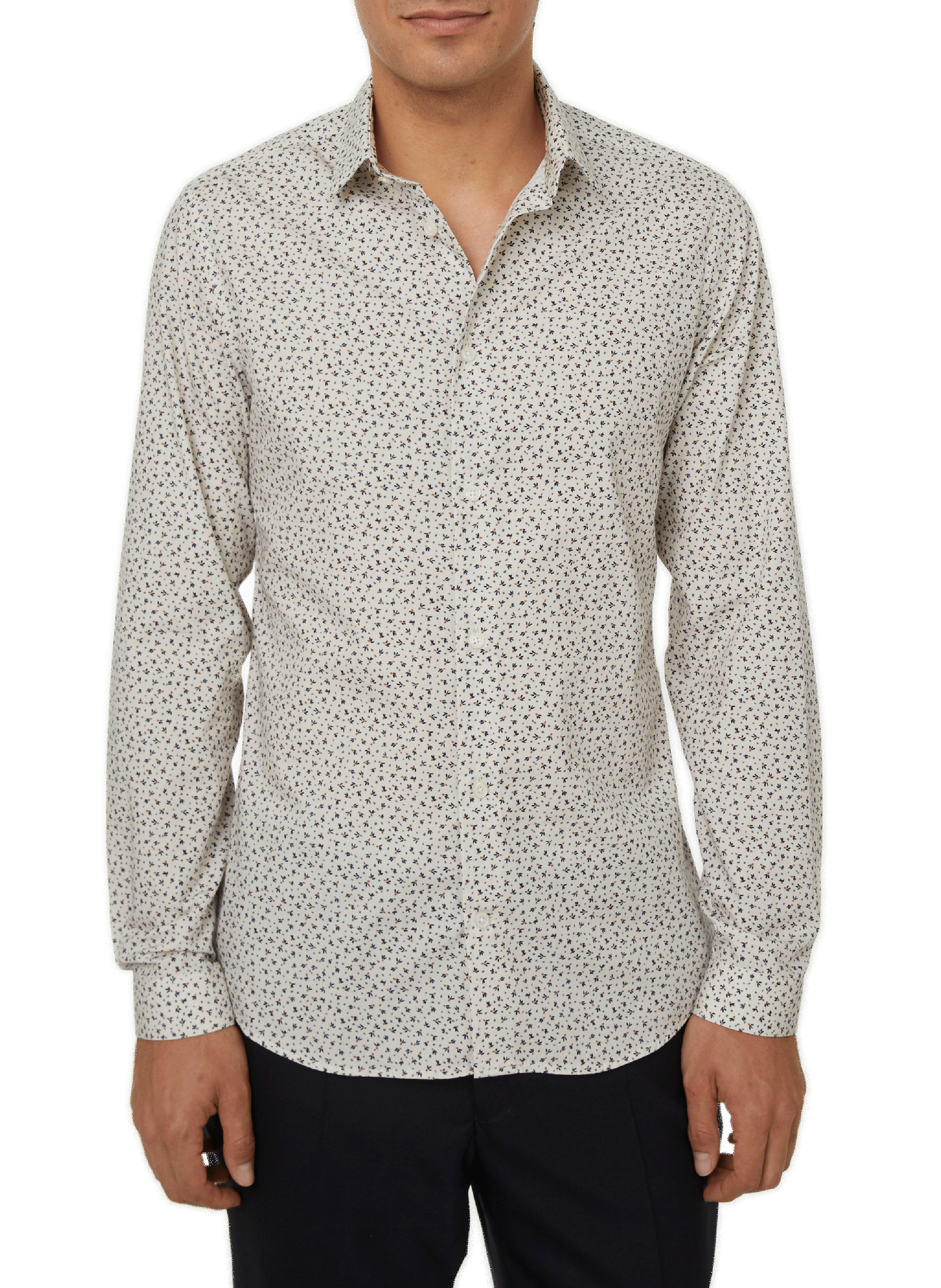 AU PRINTEMPS PARIS Printed cotton shirt Multicolour