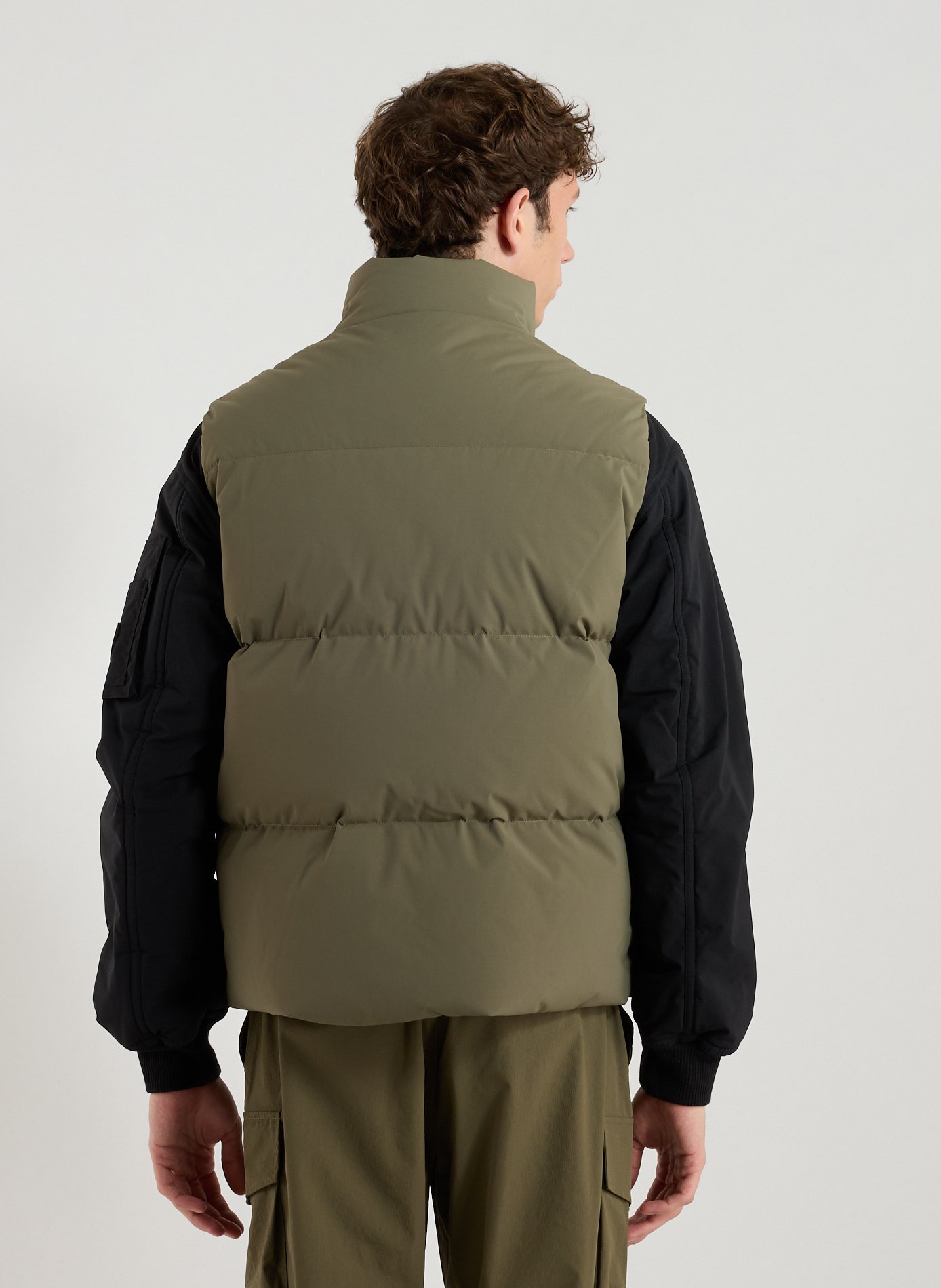 Doudoune col montant sans manches GERTRUDE ET GASTON Kaki