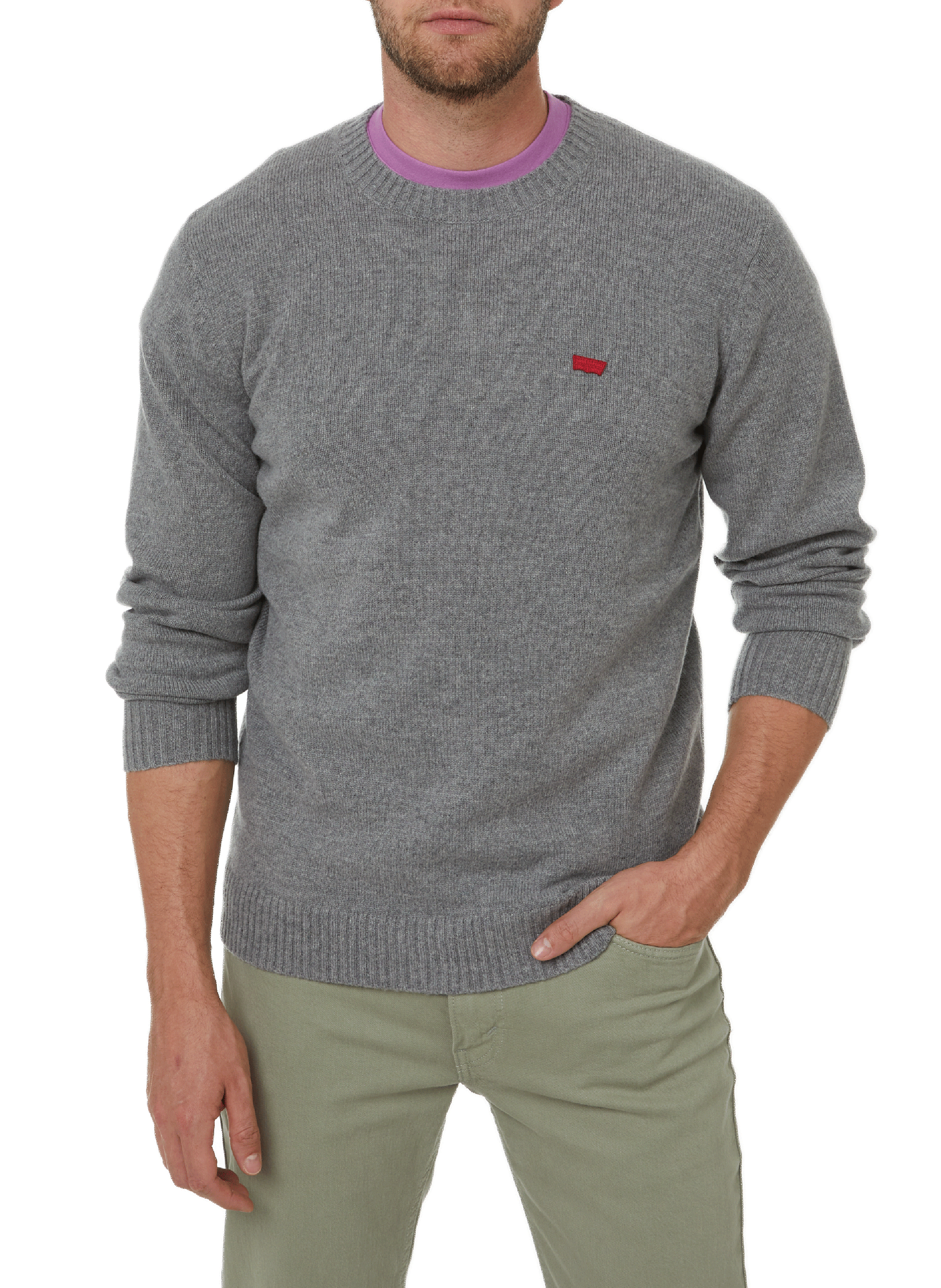LEVI'S Pull en laine Gris