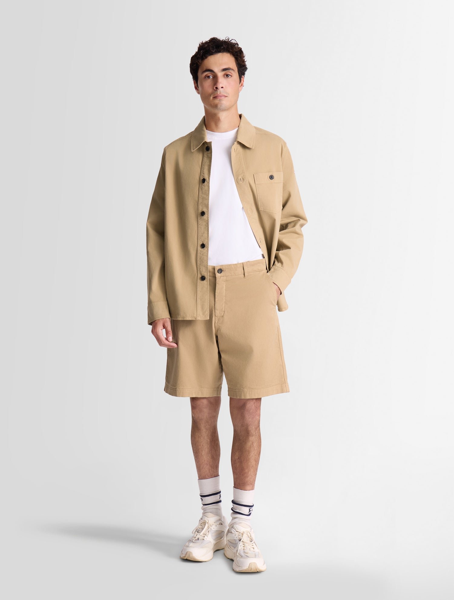 Veste olisen col chemise coupe regular FUSALP Beige