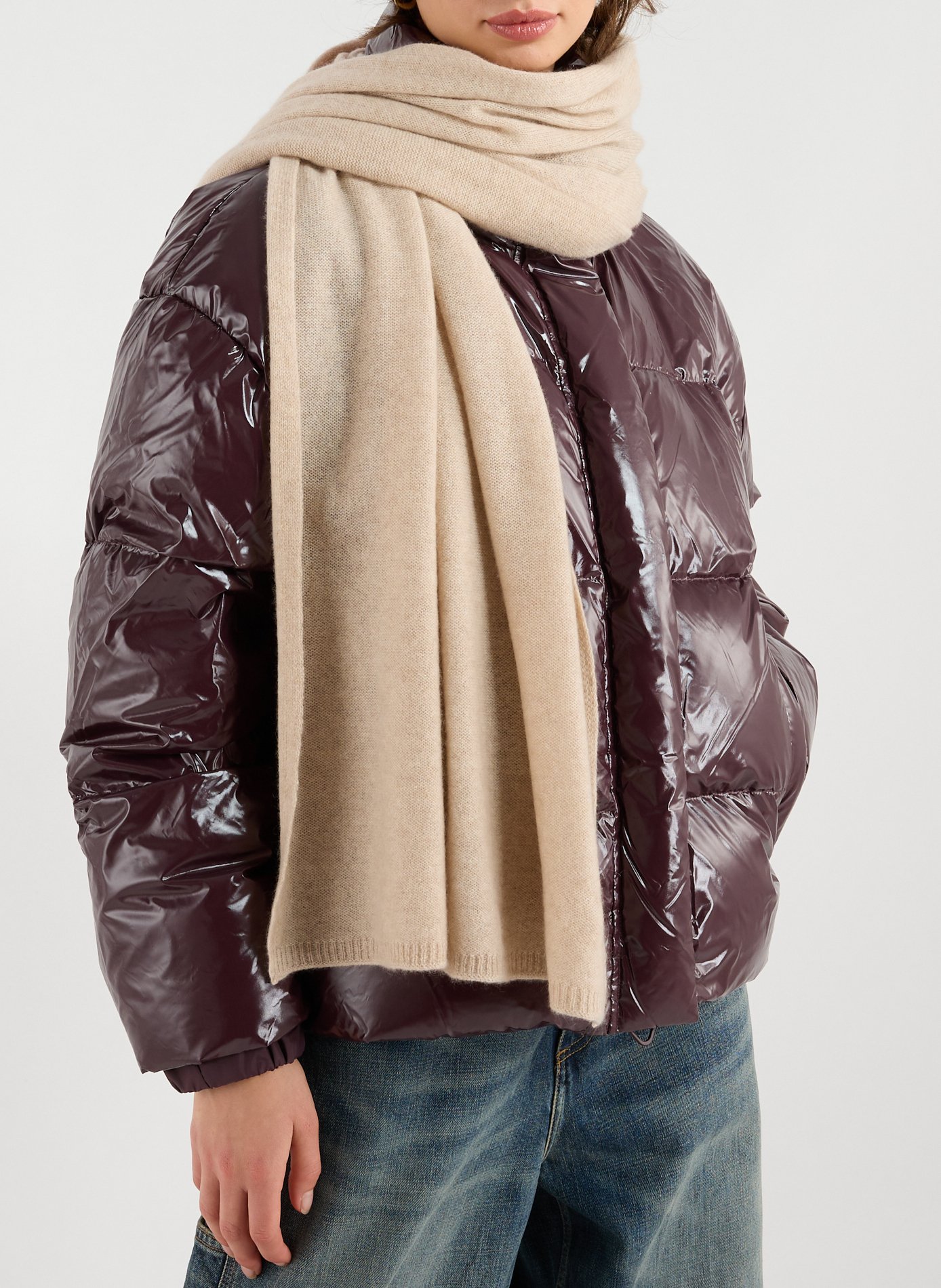 Cashmere Scarf AU PRINTEMPS PARIS Beige