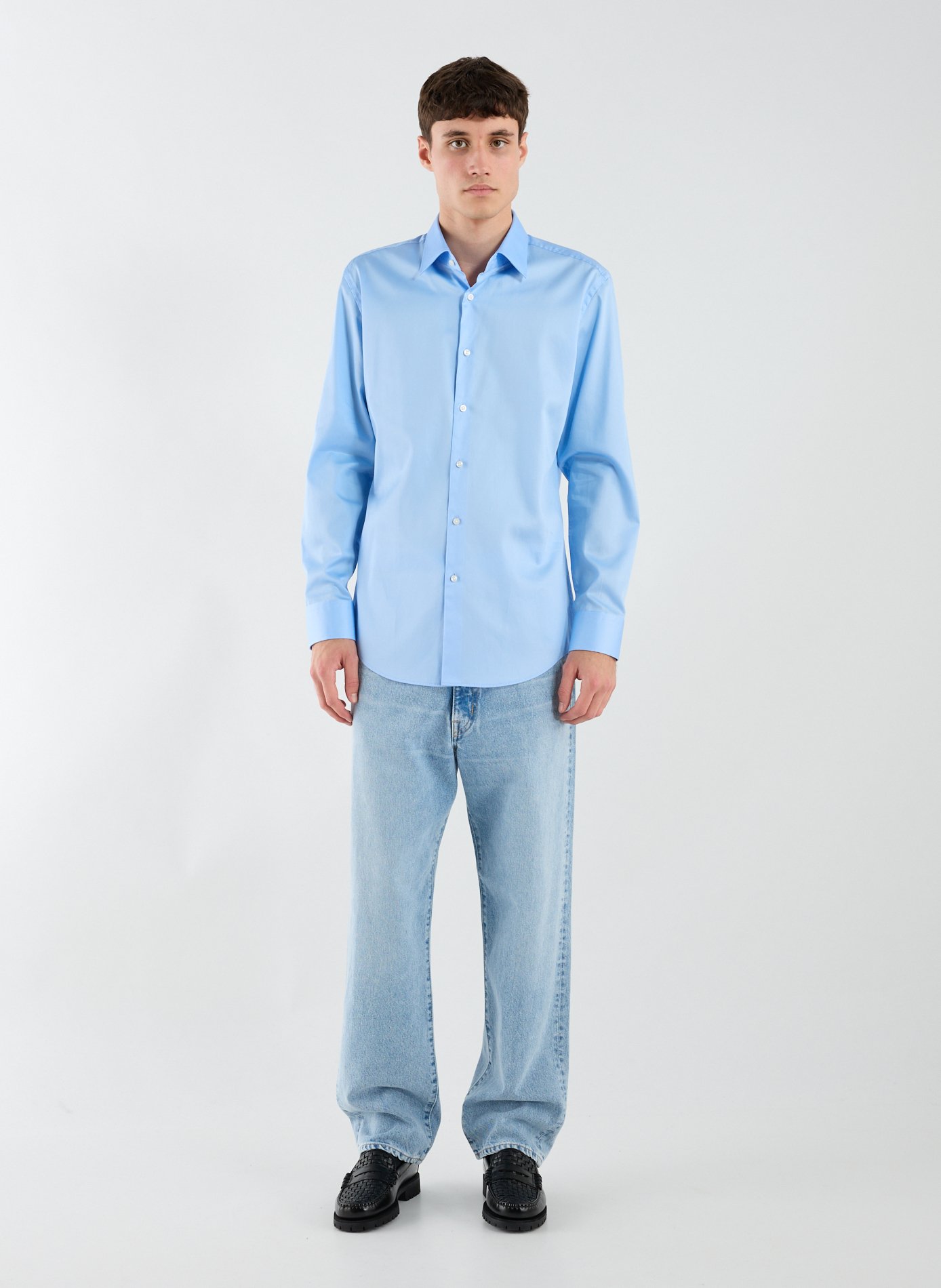 Chemise slim en coton mélangé BOSS Multicolore