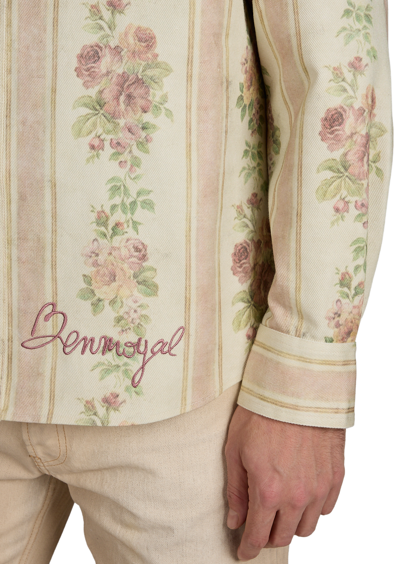 Classic collar cotton overshirt BENJAMIN BENMOYAL White