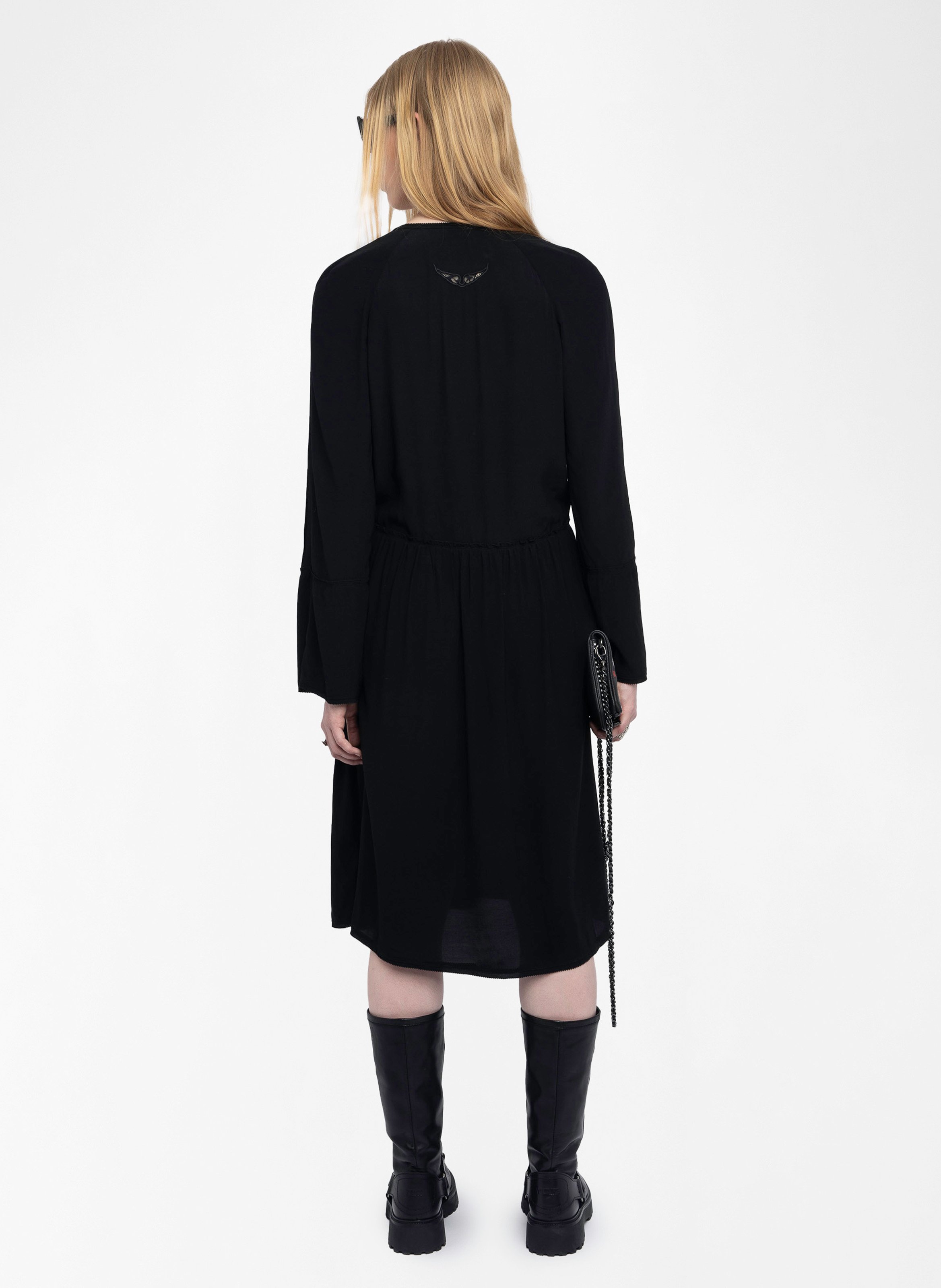 Robe longue col v rinas ZADIG&VOLTAIRE Noir