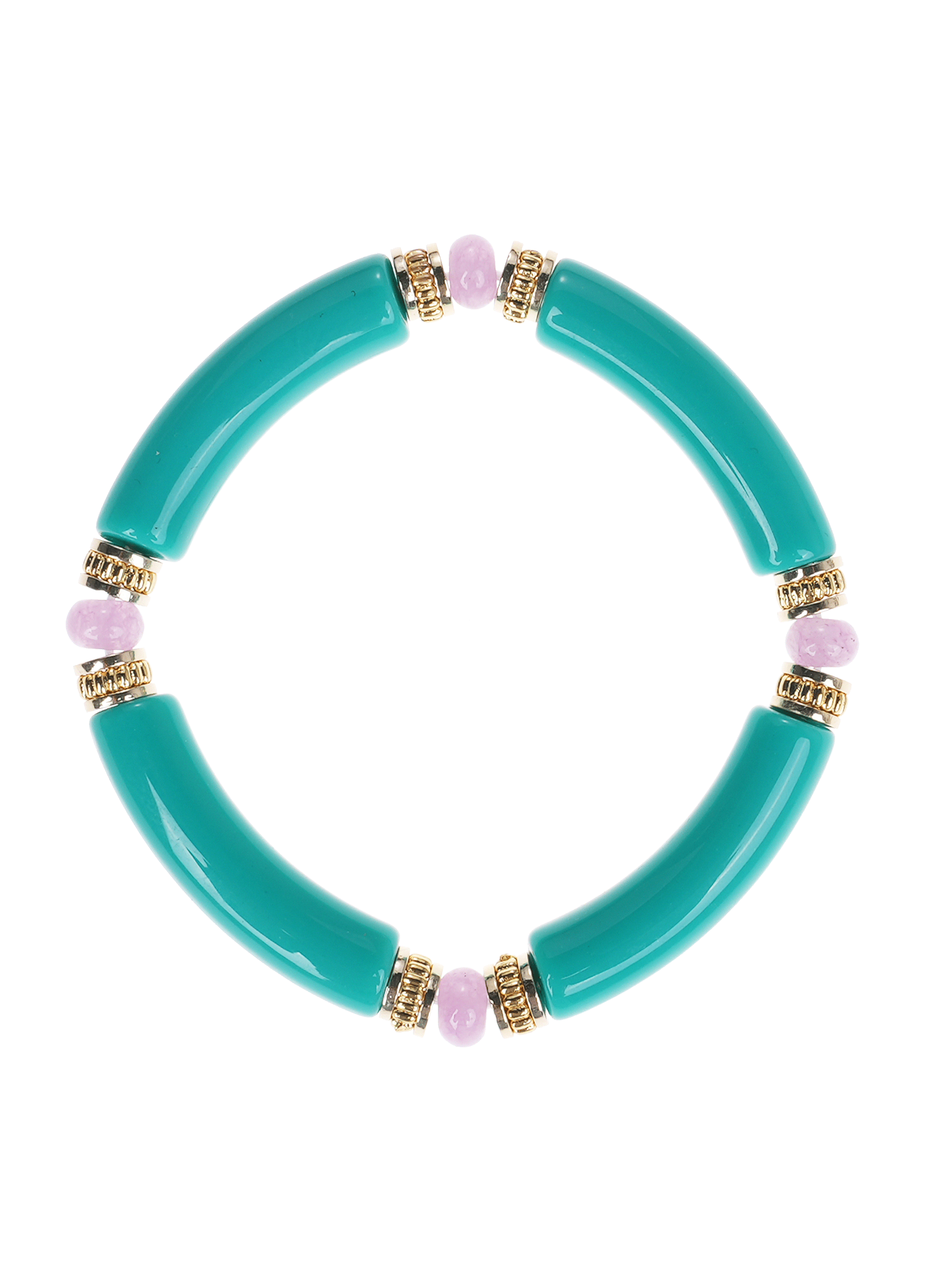 Bracelet de perles elastiqué nomade HIPANEMA Bleu