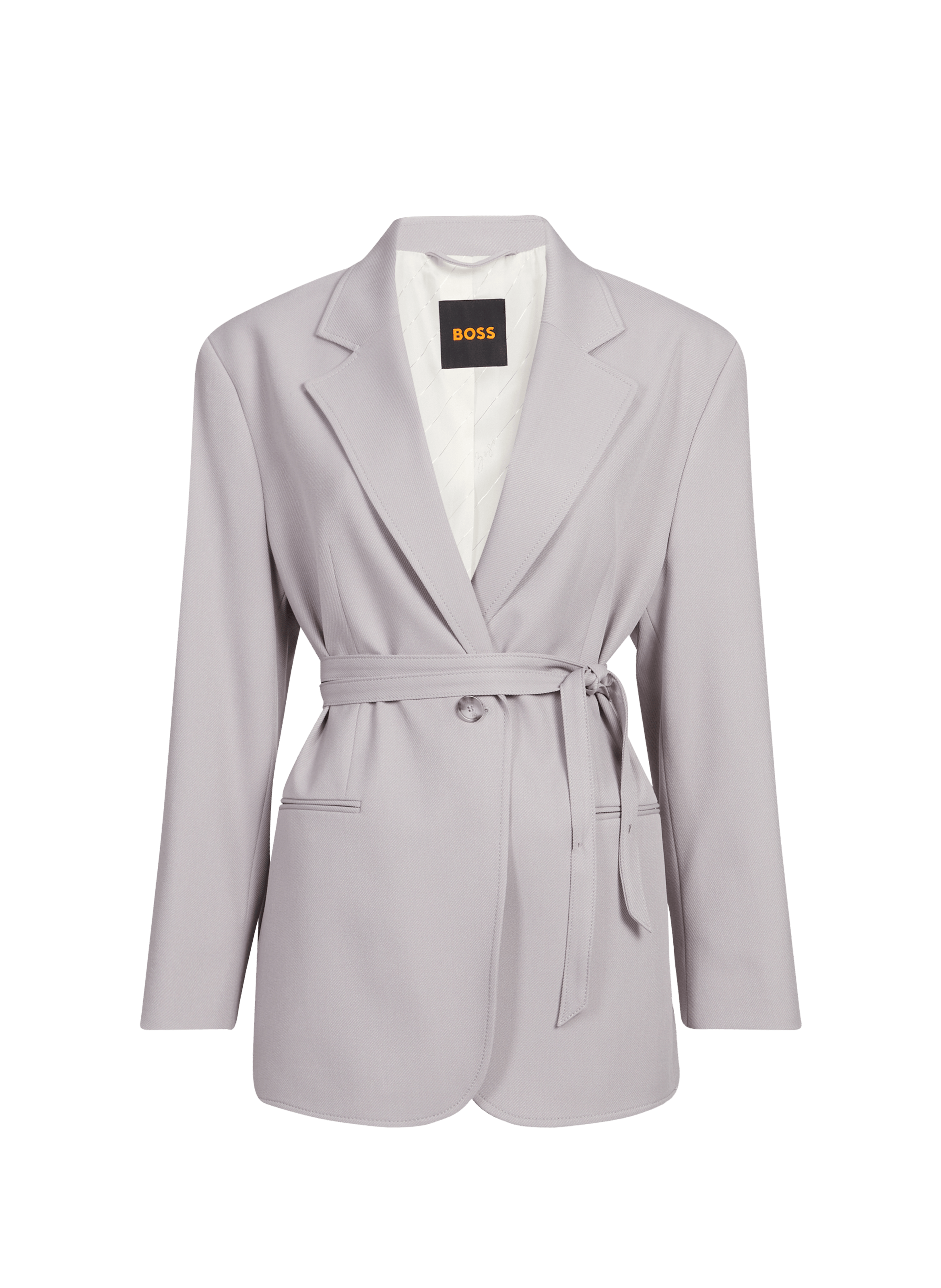 Tailored blazer with belt BOSS Purple