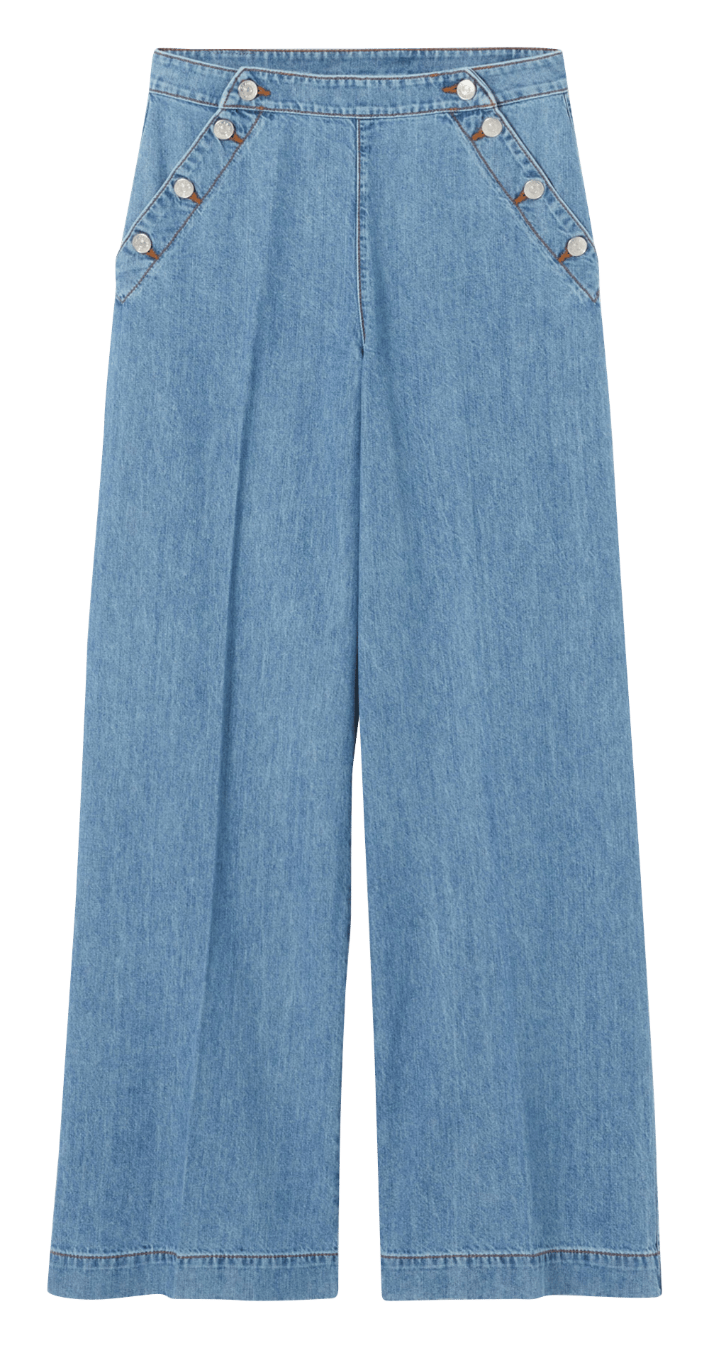 Jean large en coton CLAUDIE PIERLOT Bleu