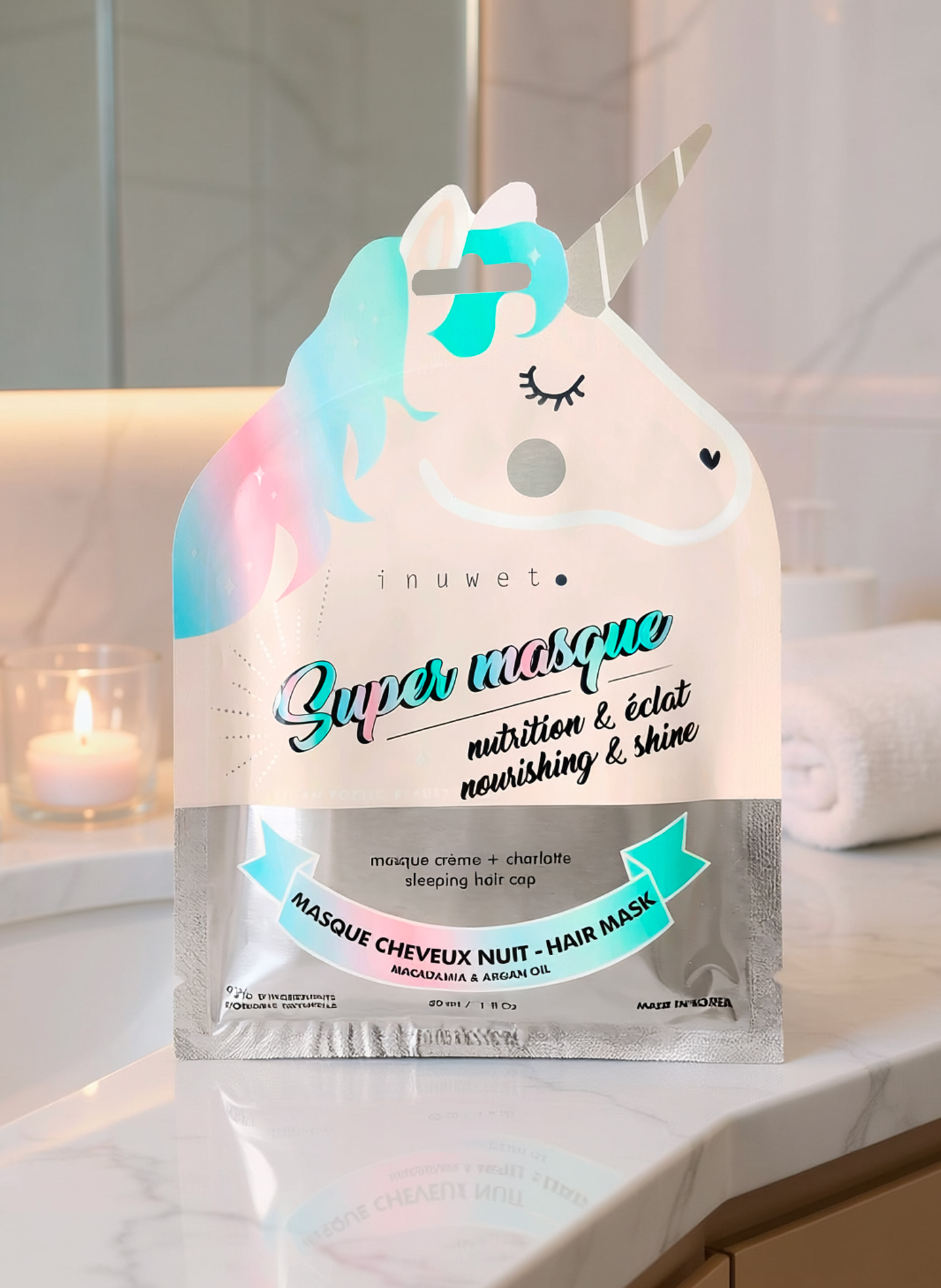 Masque de nuit cheveux  INUWET No color