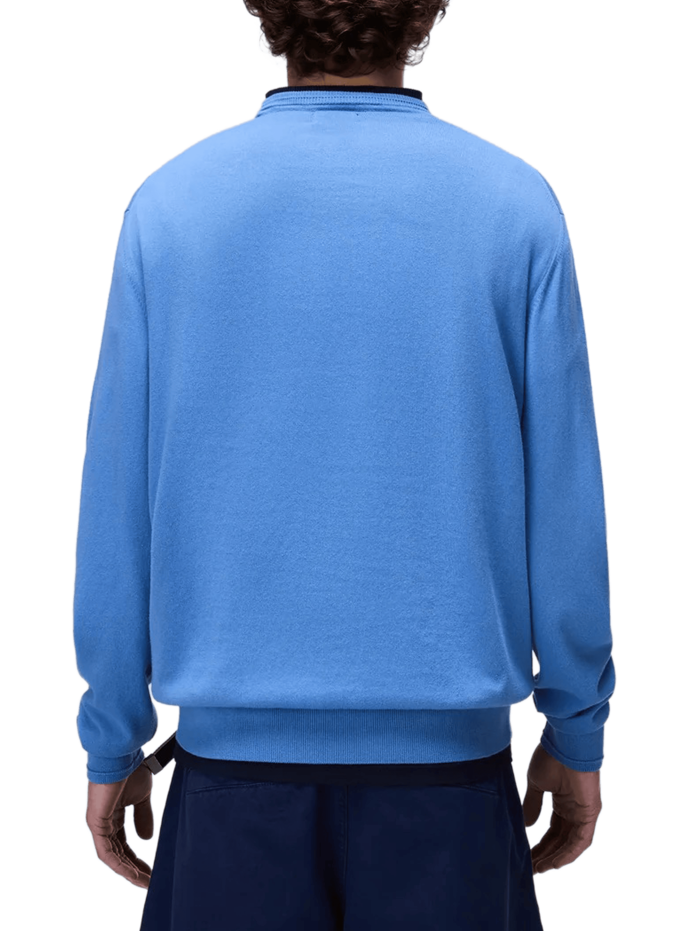 Pull droit Decatur 2.0 à logo brodé en coton NAPAPIJRI Bleu