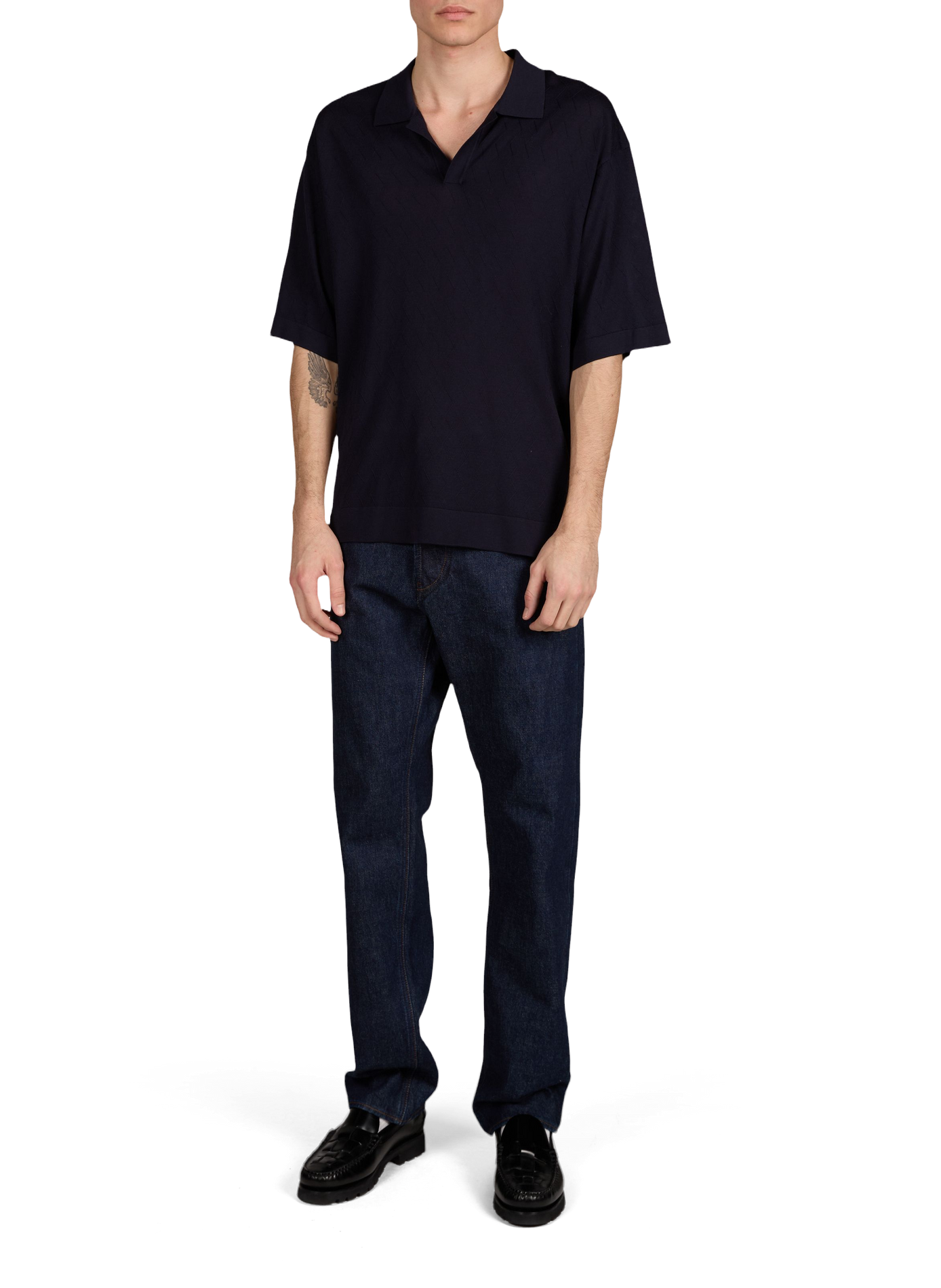 Polo droit à manches courtes  OFFICINE GENERALE No Color