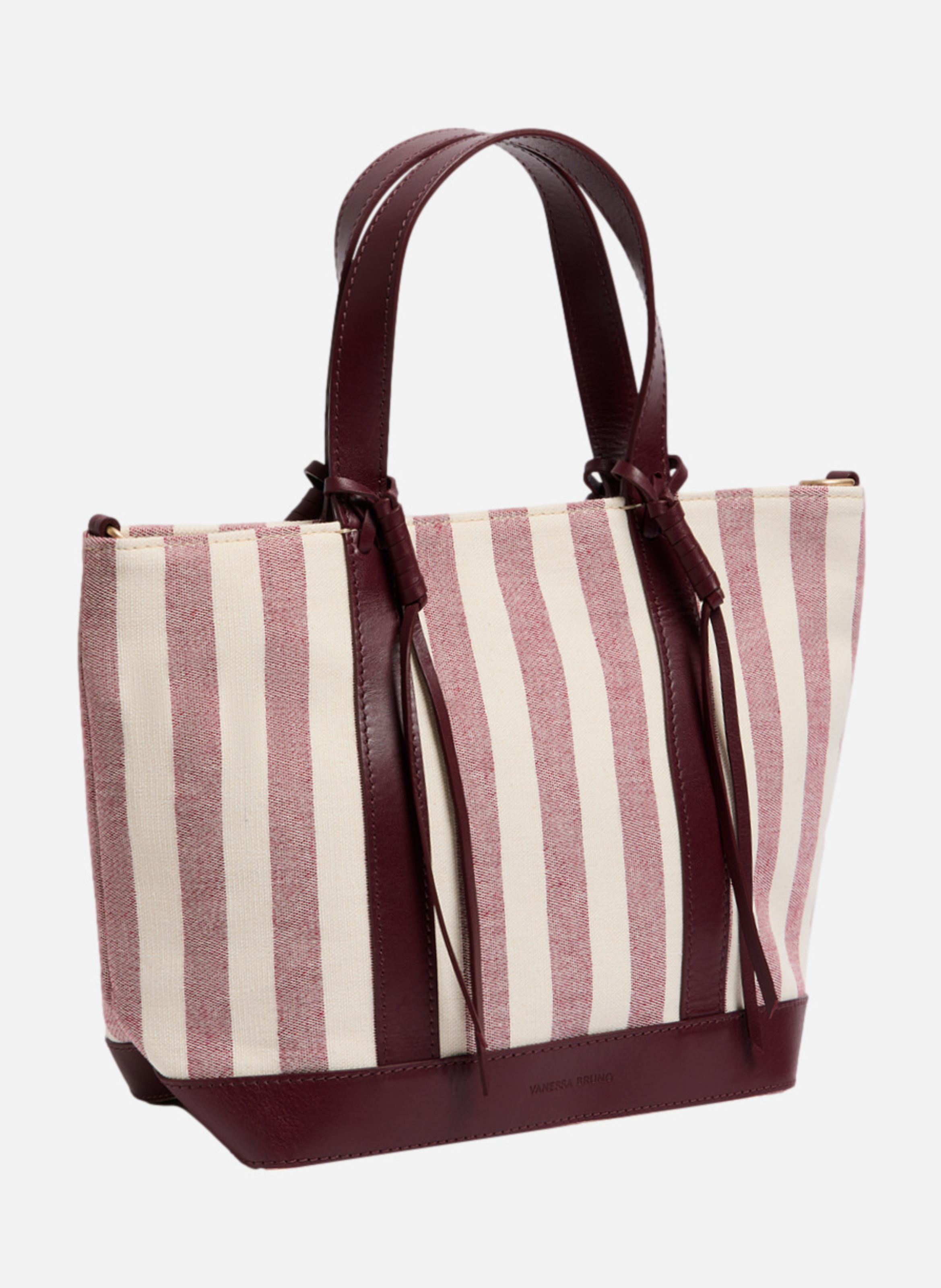 Cabas s zippé en toile VANESSA BRUNO Rouge