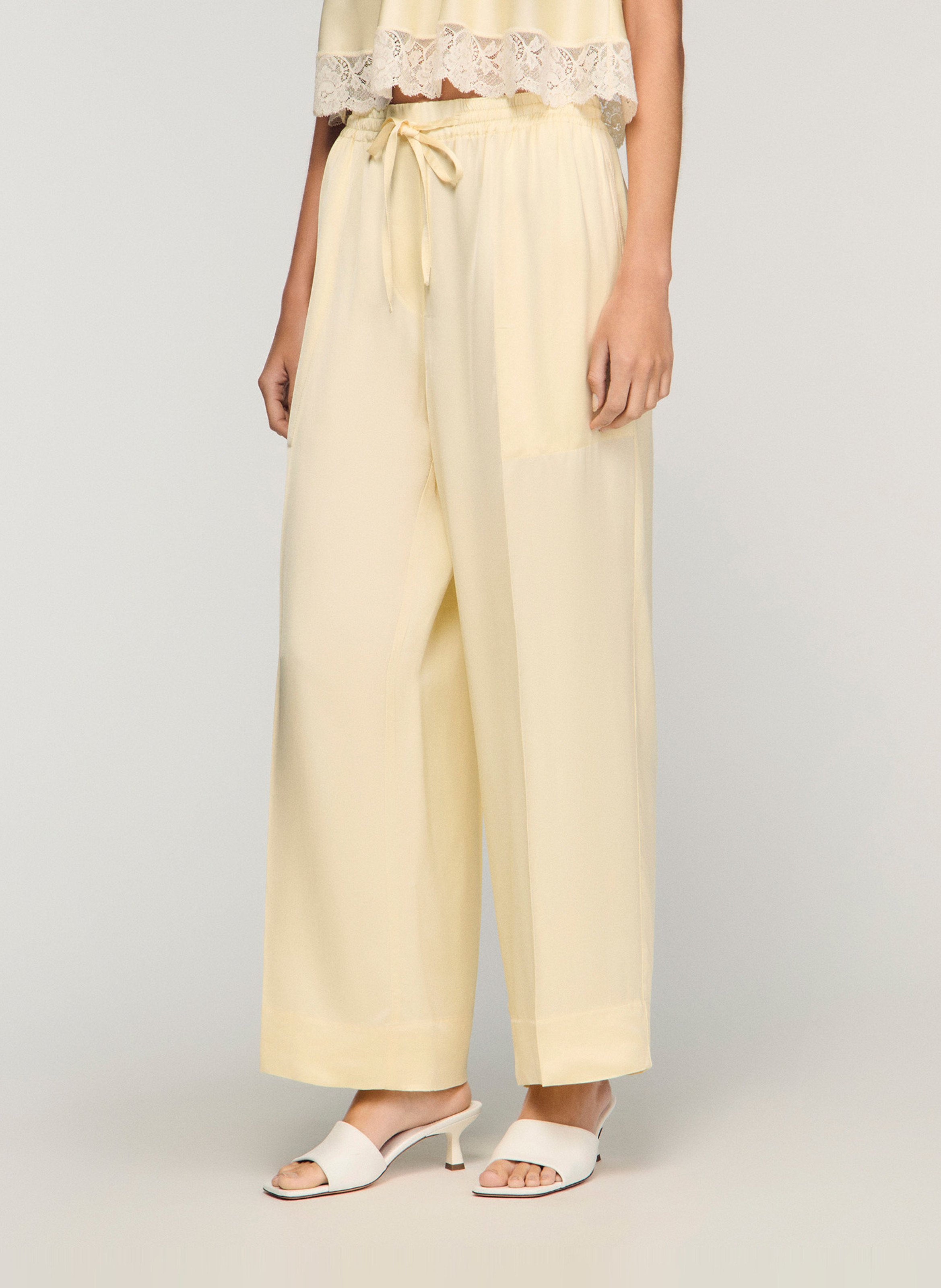 Pantalon large SANDRO Jaune