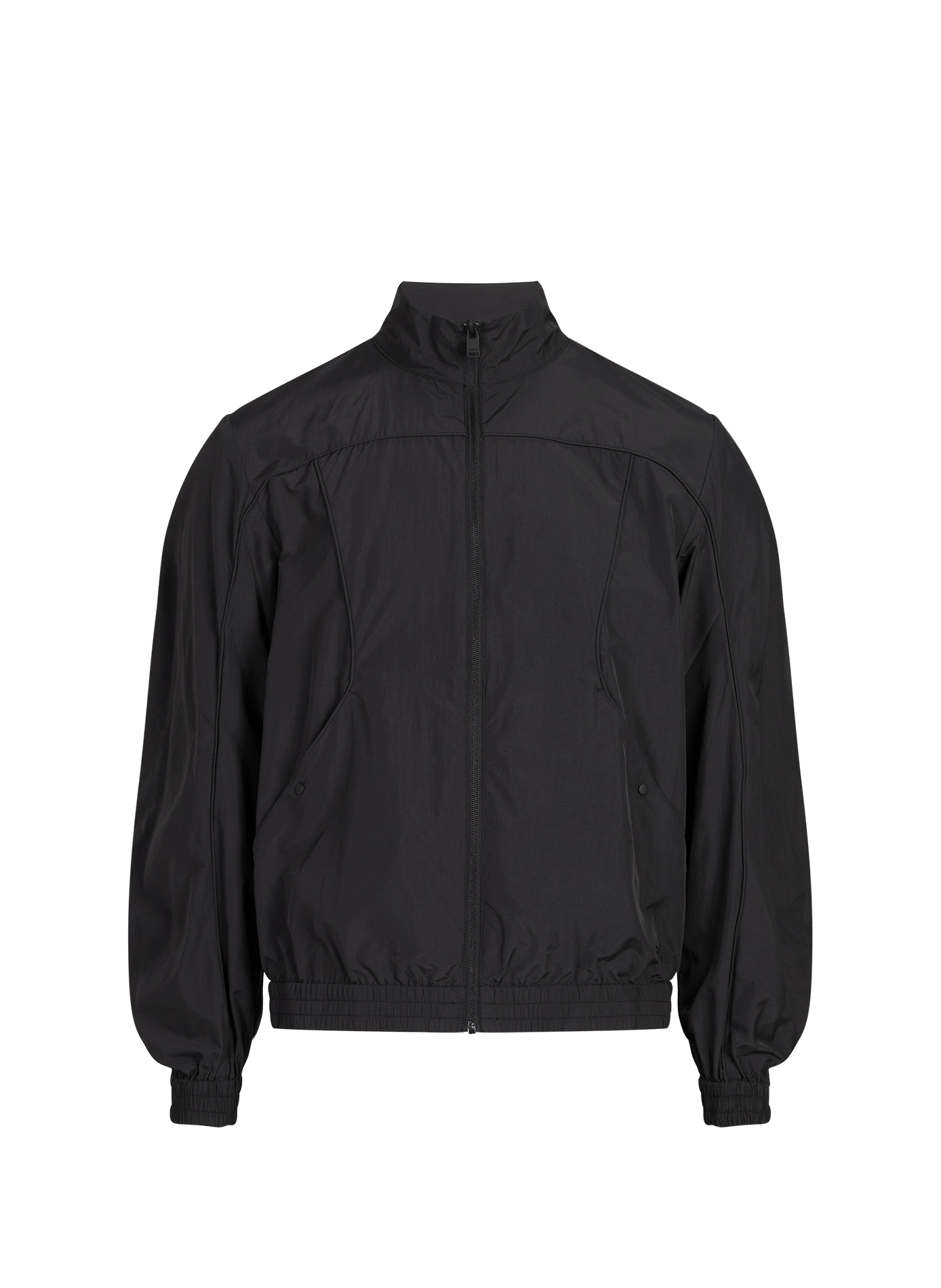 Veste cintrée col montant à zip RAINS Noir