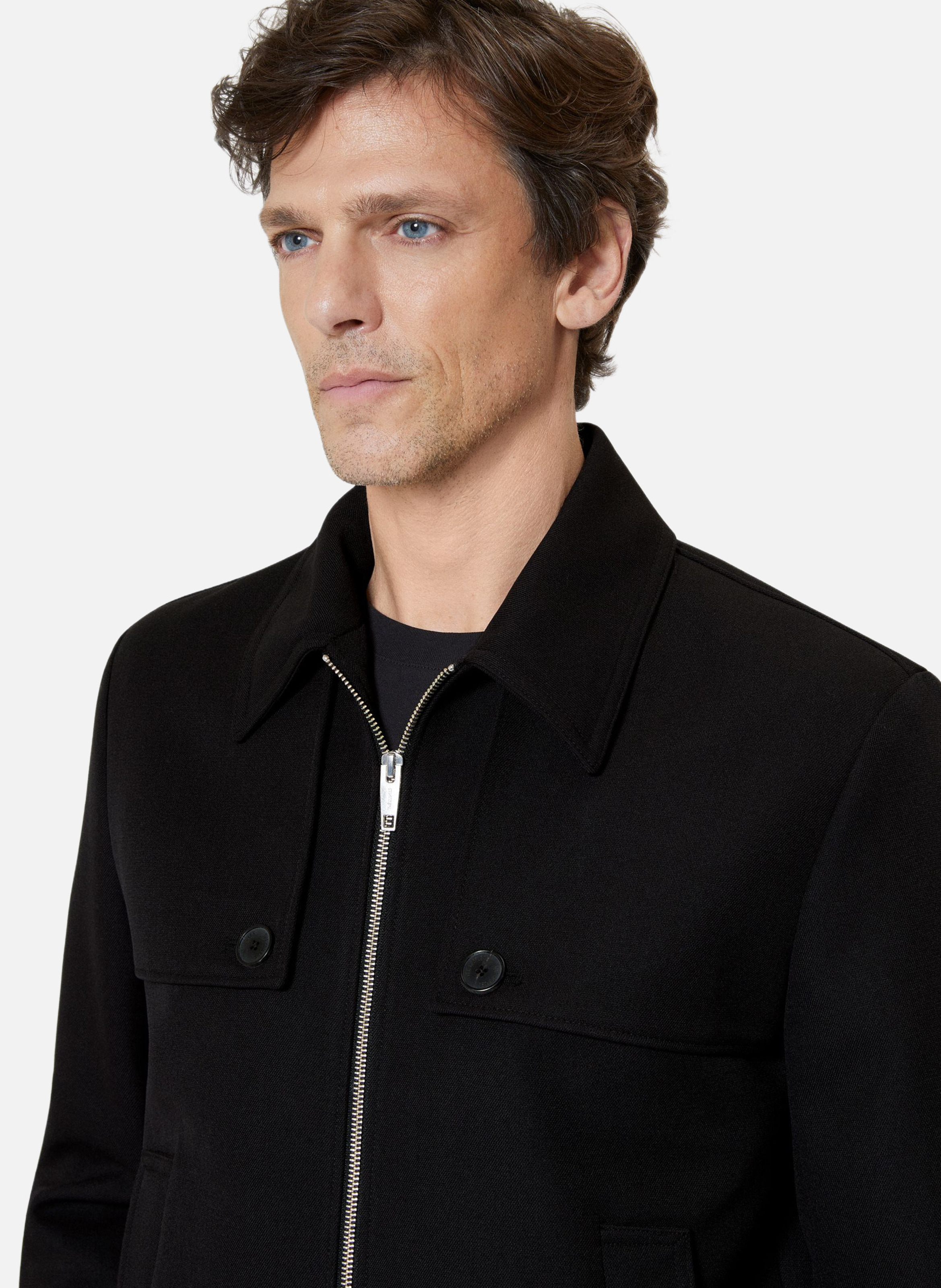 Blouson avec bavolets THE KOOPLES Noir