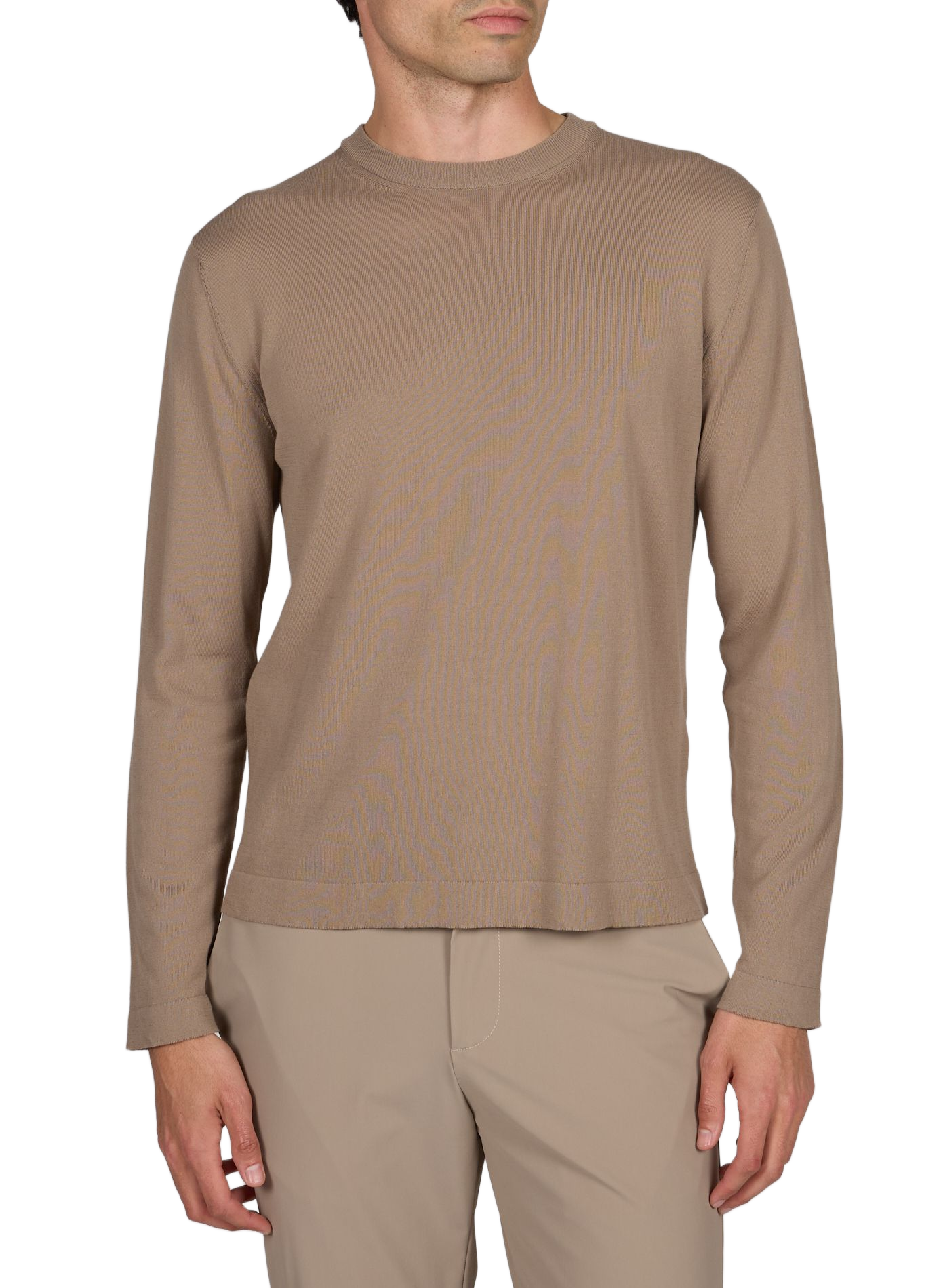 Straight cotton jumper CRUNA Beige