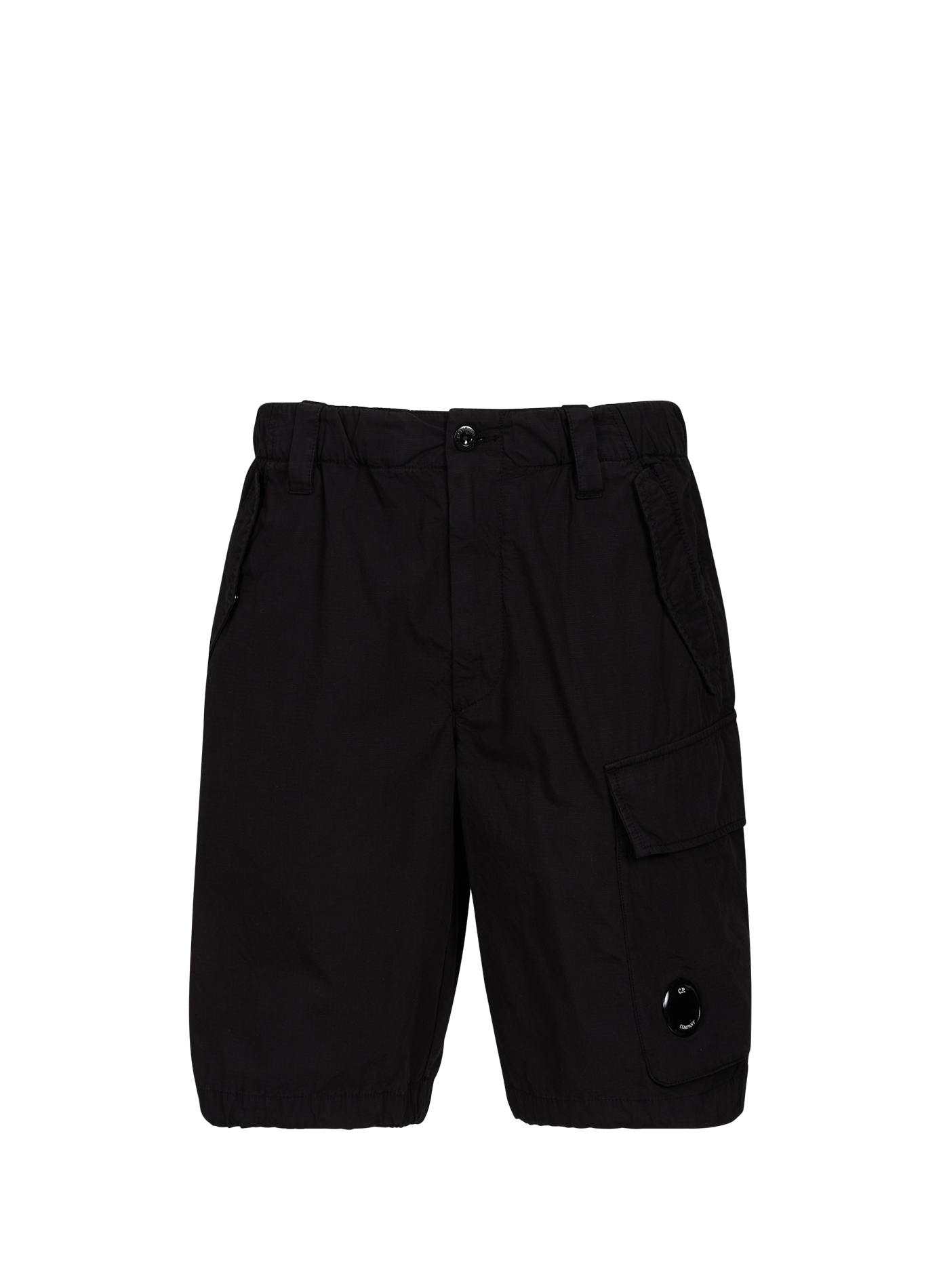 Korte cargobroek in wijde snit van katoen. CP COMPANY Zwart