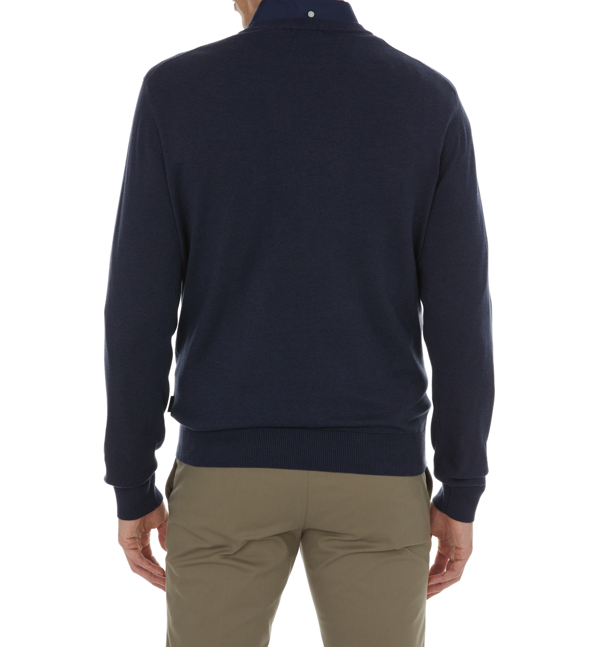 Cotton and linen jumper FACONNABLE Blue