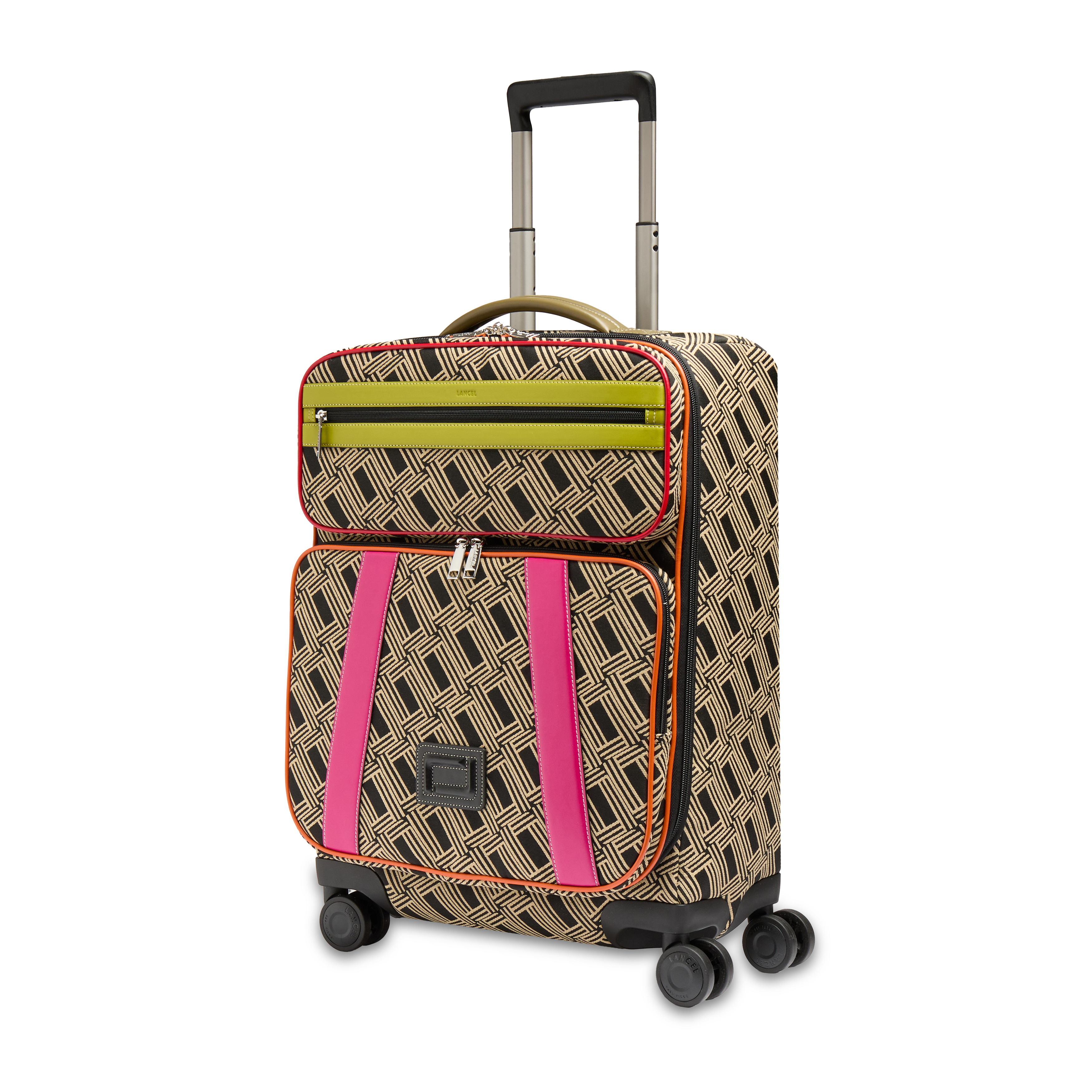 Valise cabine 4 roues mistral de lancel en coton LANCEL Noir