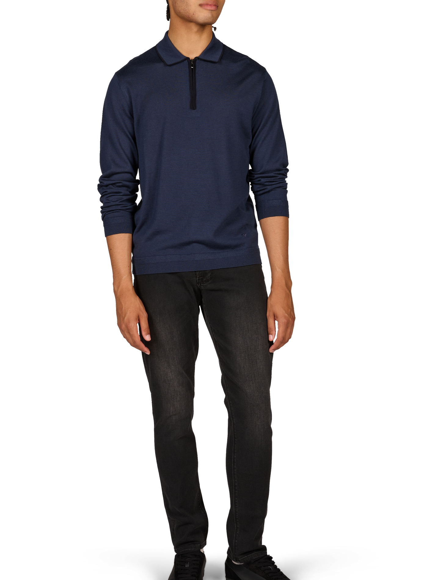 Sweatshirt in virgin wool EMPORIO ARMANI Blue