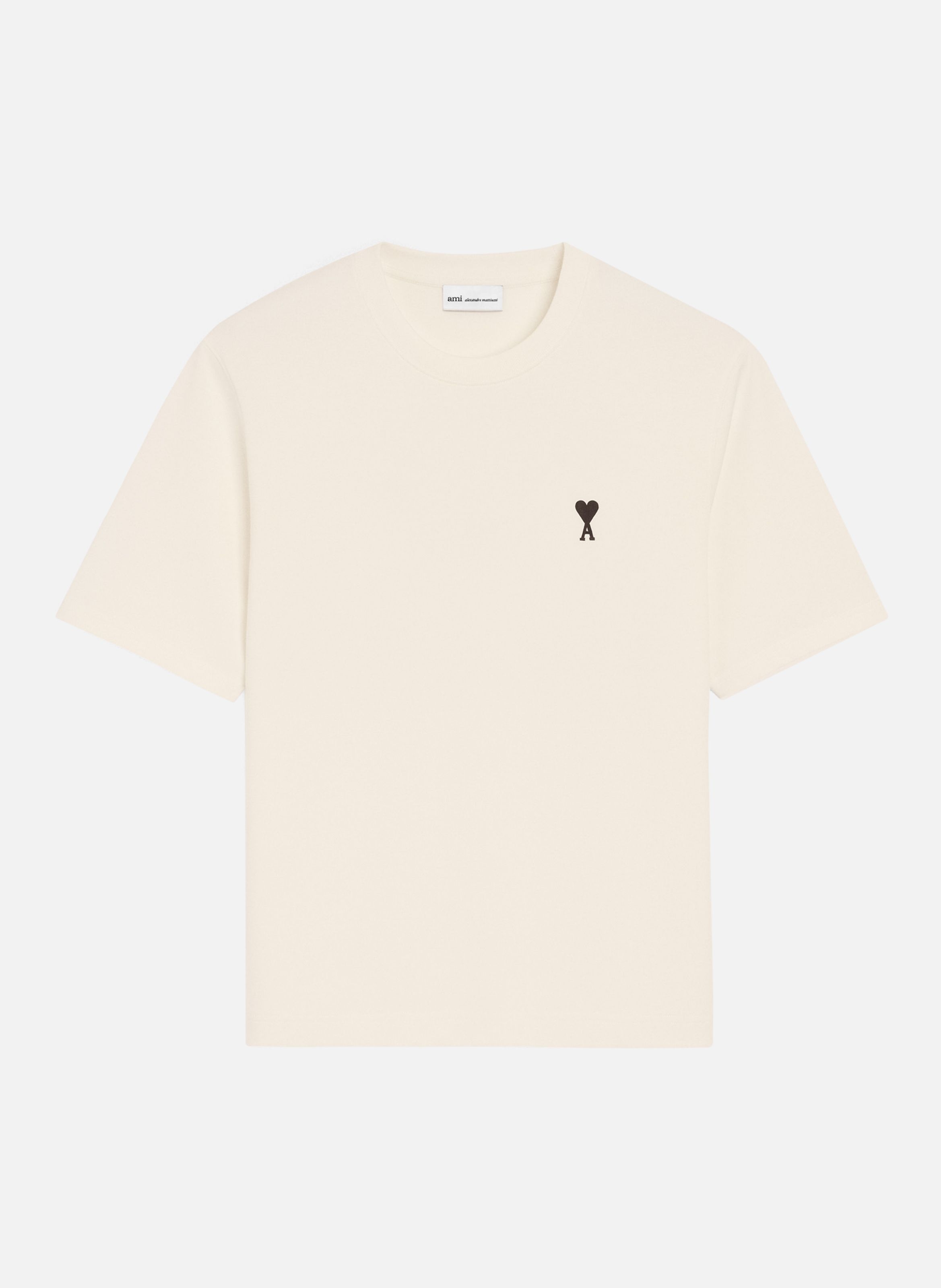 T-shirt imprimé place des victoires unisexe en coton AMI PARIS Blanc