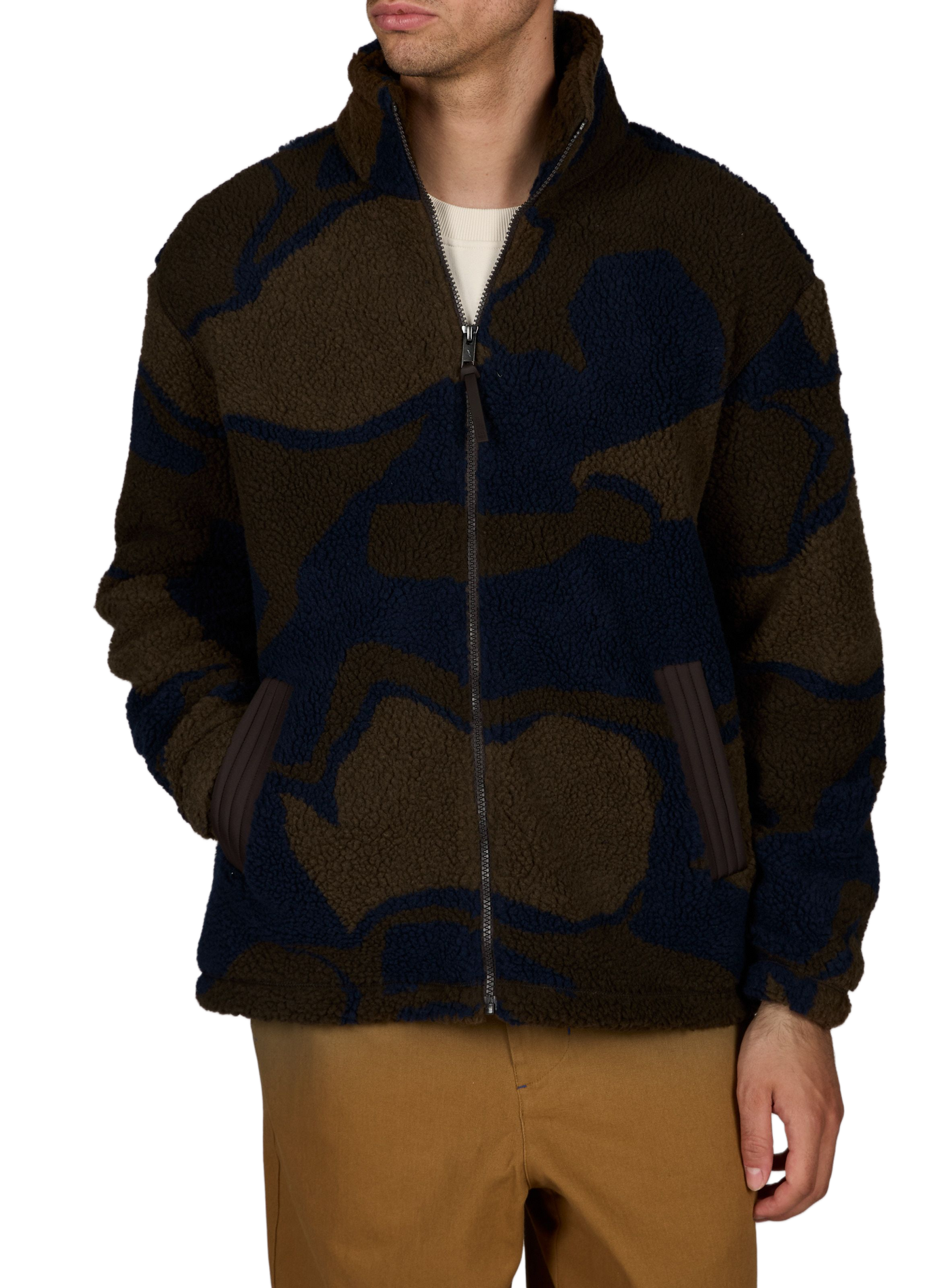 Fluffy High-Neck Cardigan AIGLE Multicolour
