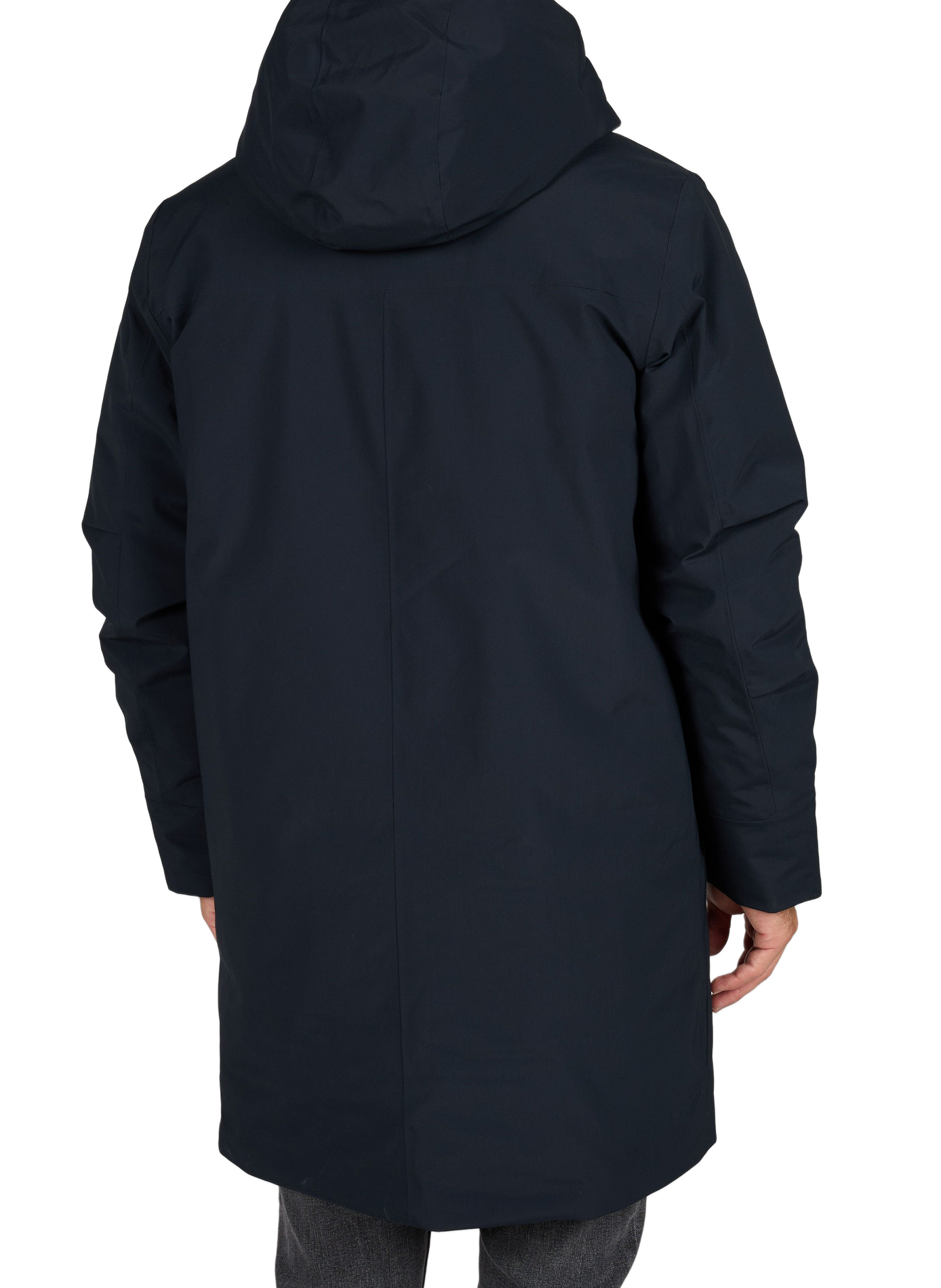 Straight hooded parka SAMSOE SAMSOE Blue