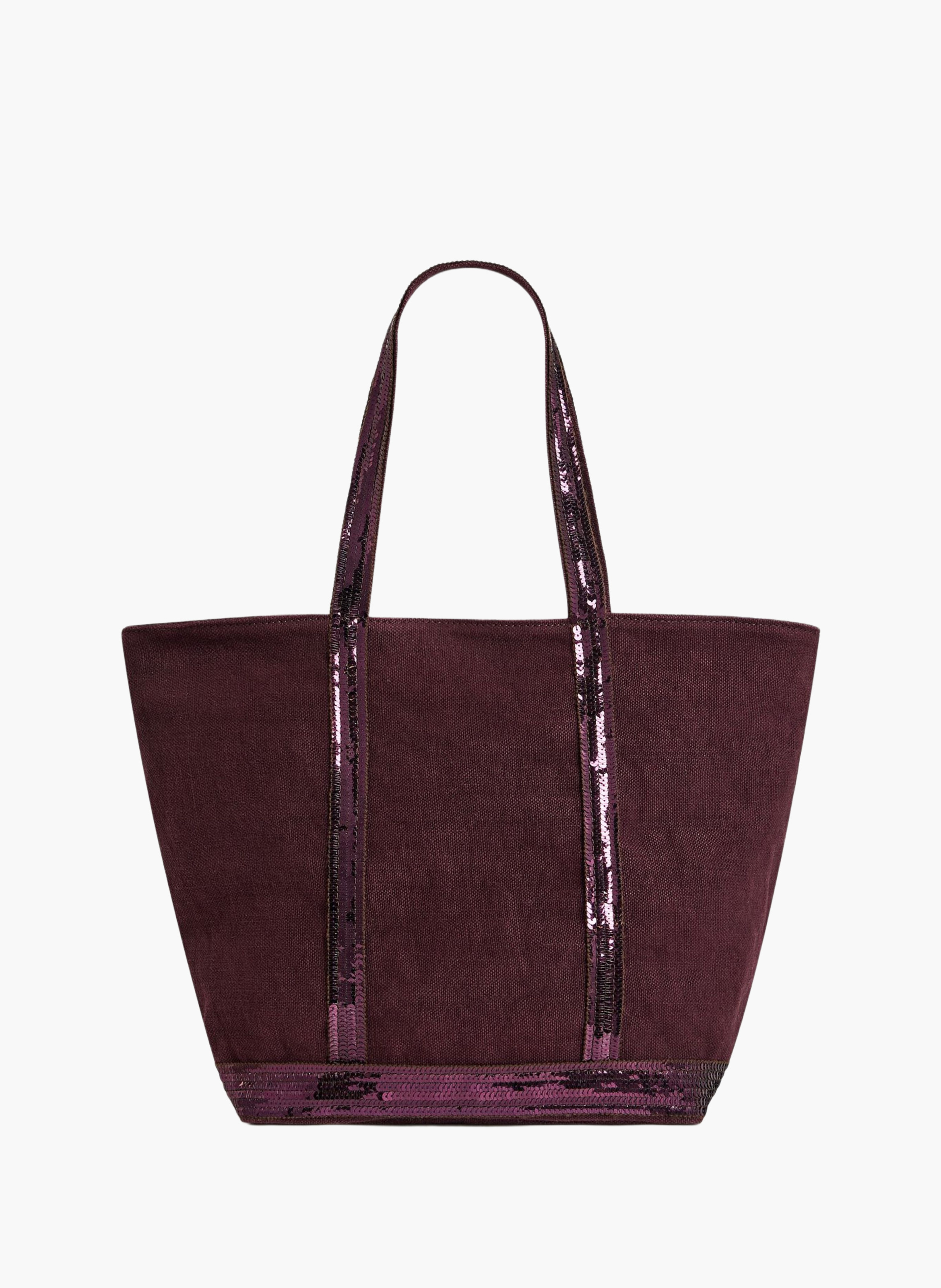 Cabas m zippé en lin VANESSA BRUNO Violet