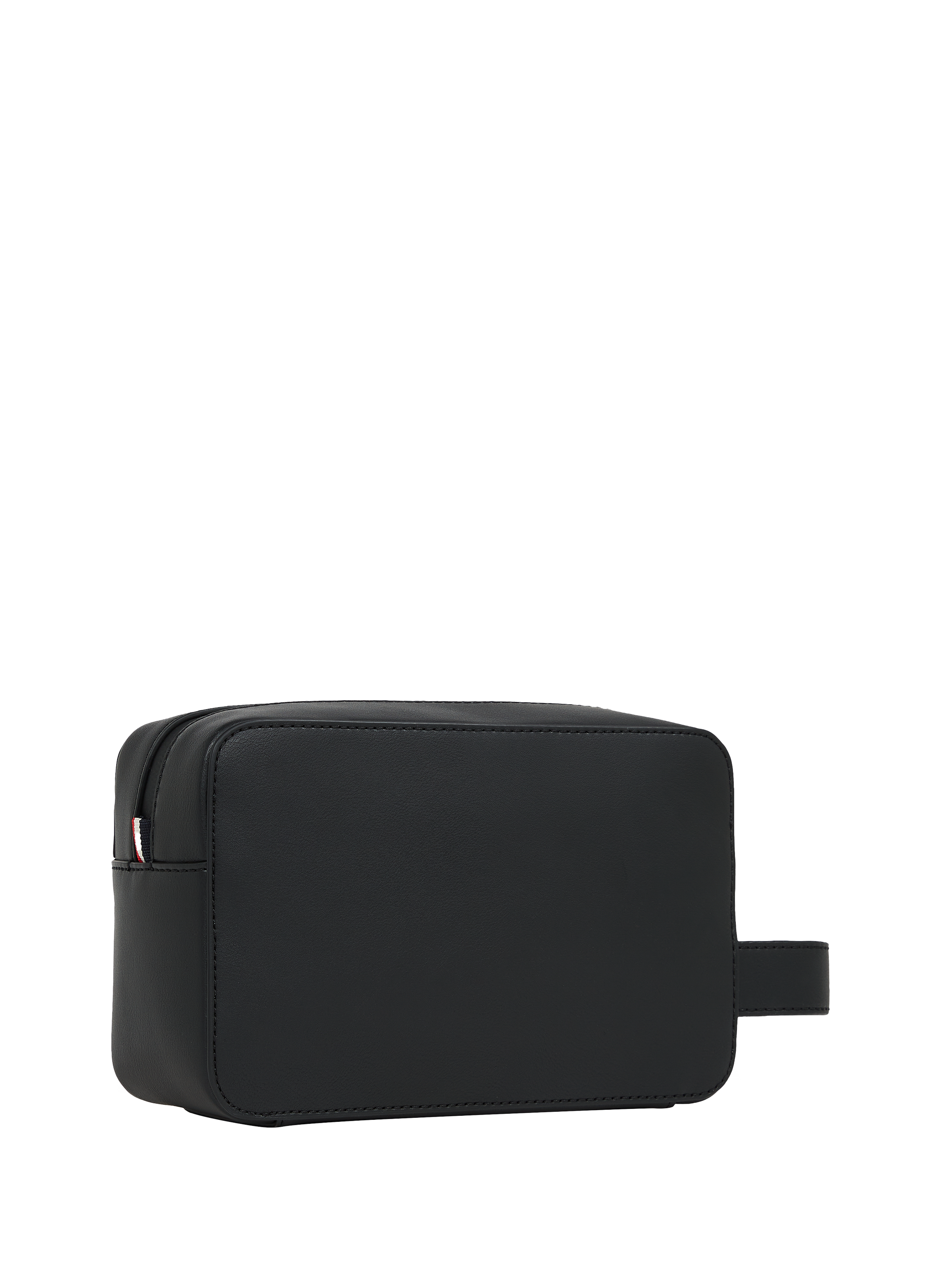 Textured toiletry pouch with print TOMMY HILFIGER Black