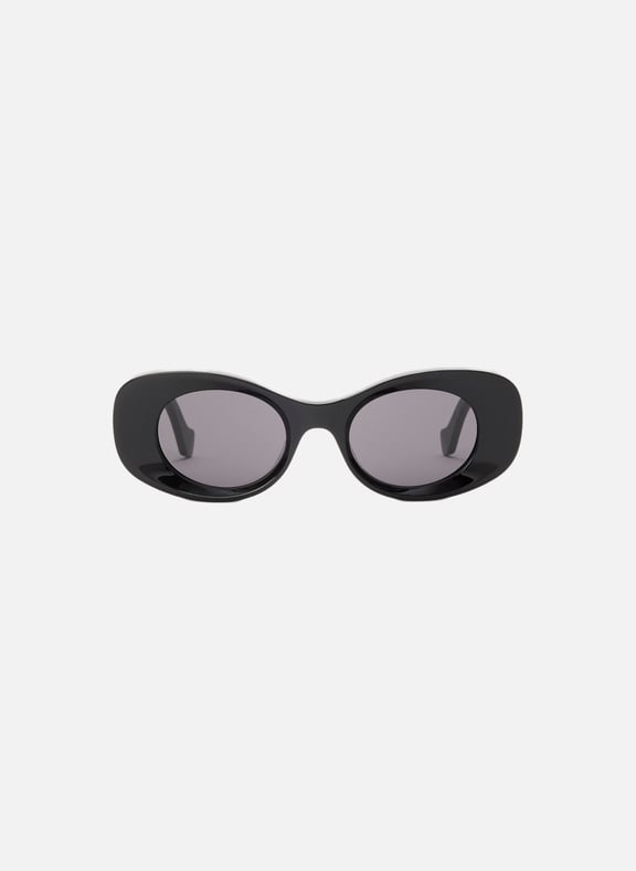 Lunettes de soleil Beveled Oval Maxi Anagram Noir by LOEWE LOEWE Lunettes de soleil Beveled Oval Maxi Anagram Noir