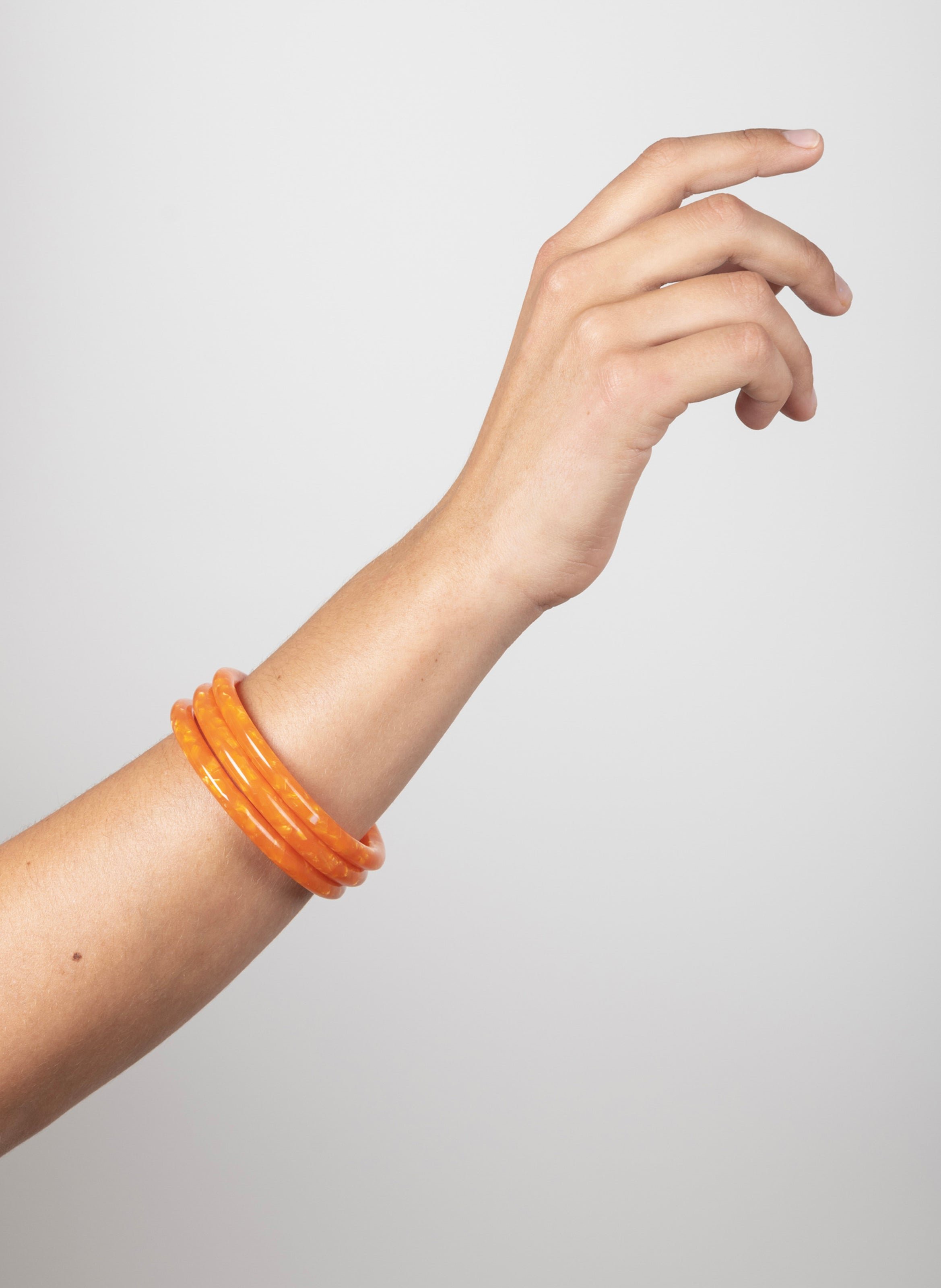 Jonc en acétate de cellulose s/m KURAGE GINZA Orange