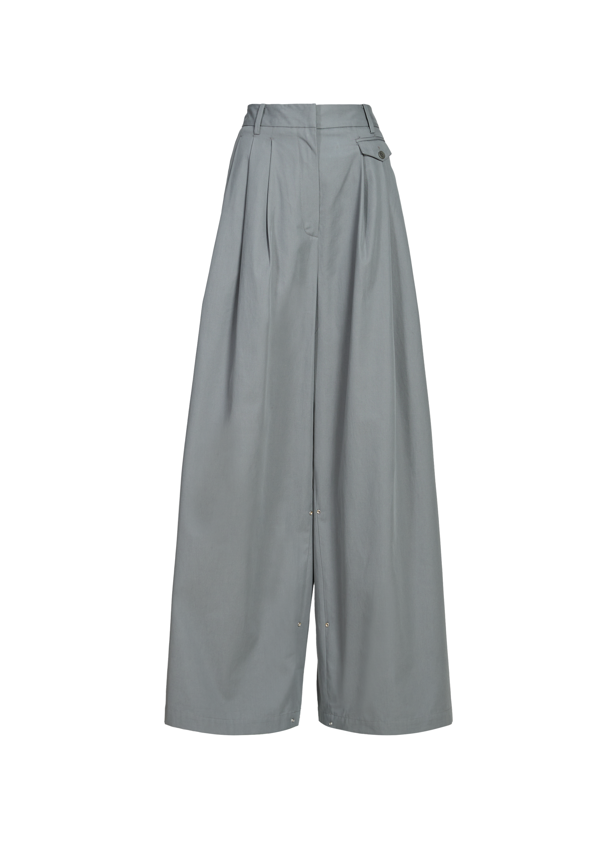 TIBI Wide pleated pants Grey