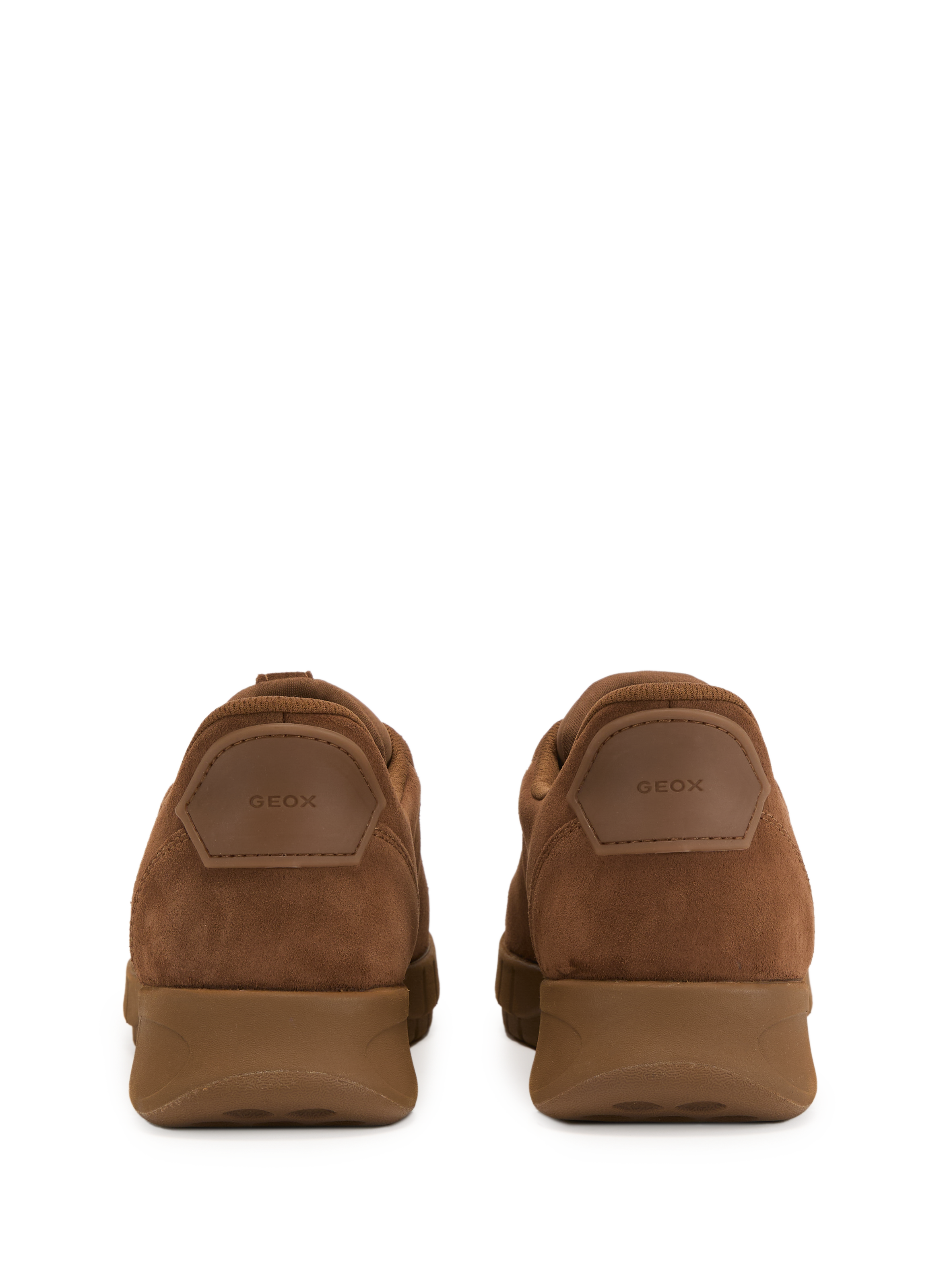 Leather sneakers GEOX Brown