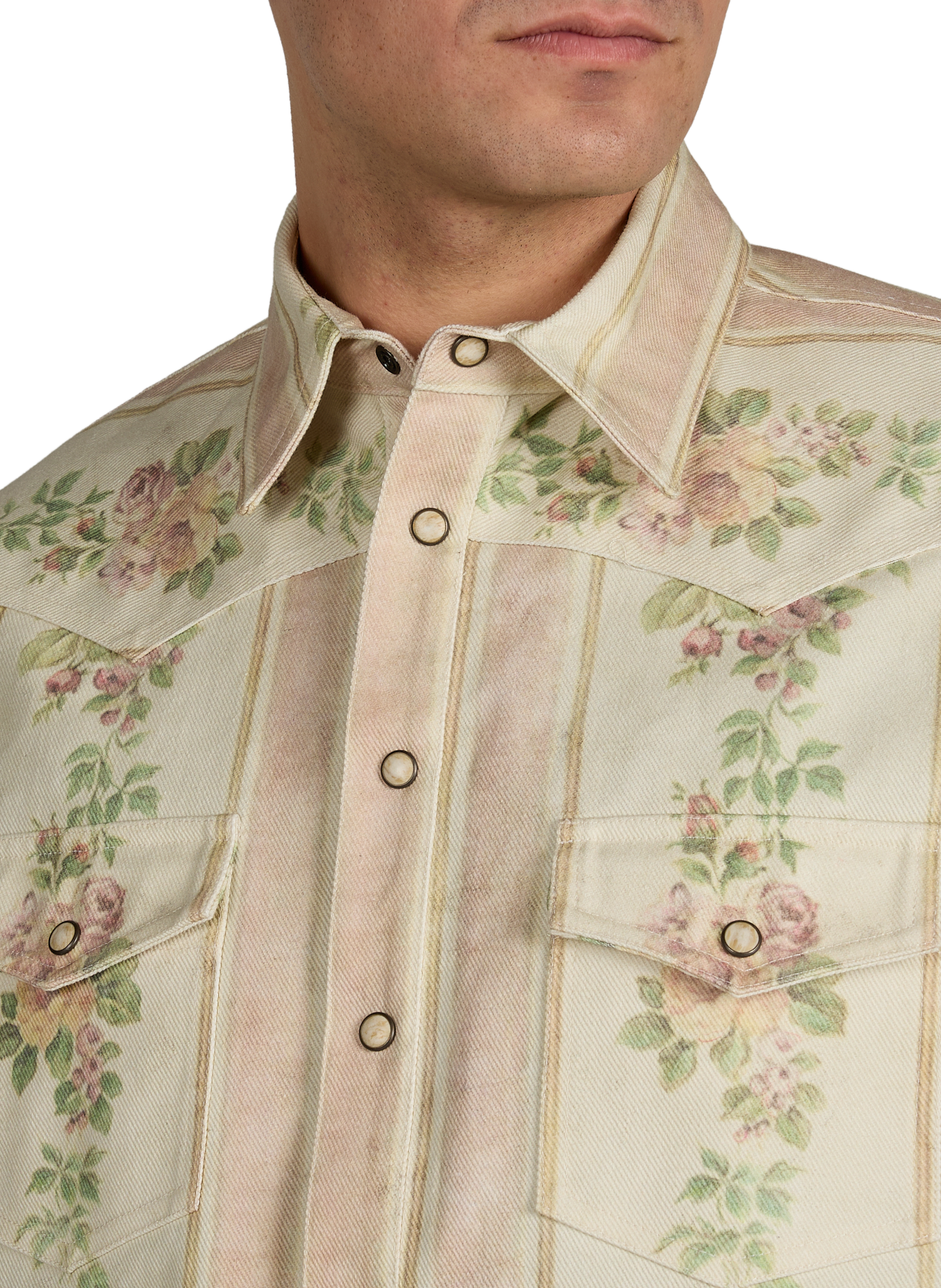 Classic collar cotton overshirt BENJAMIN BENMOYAL White