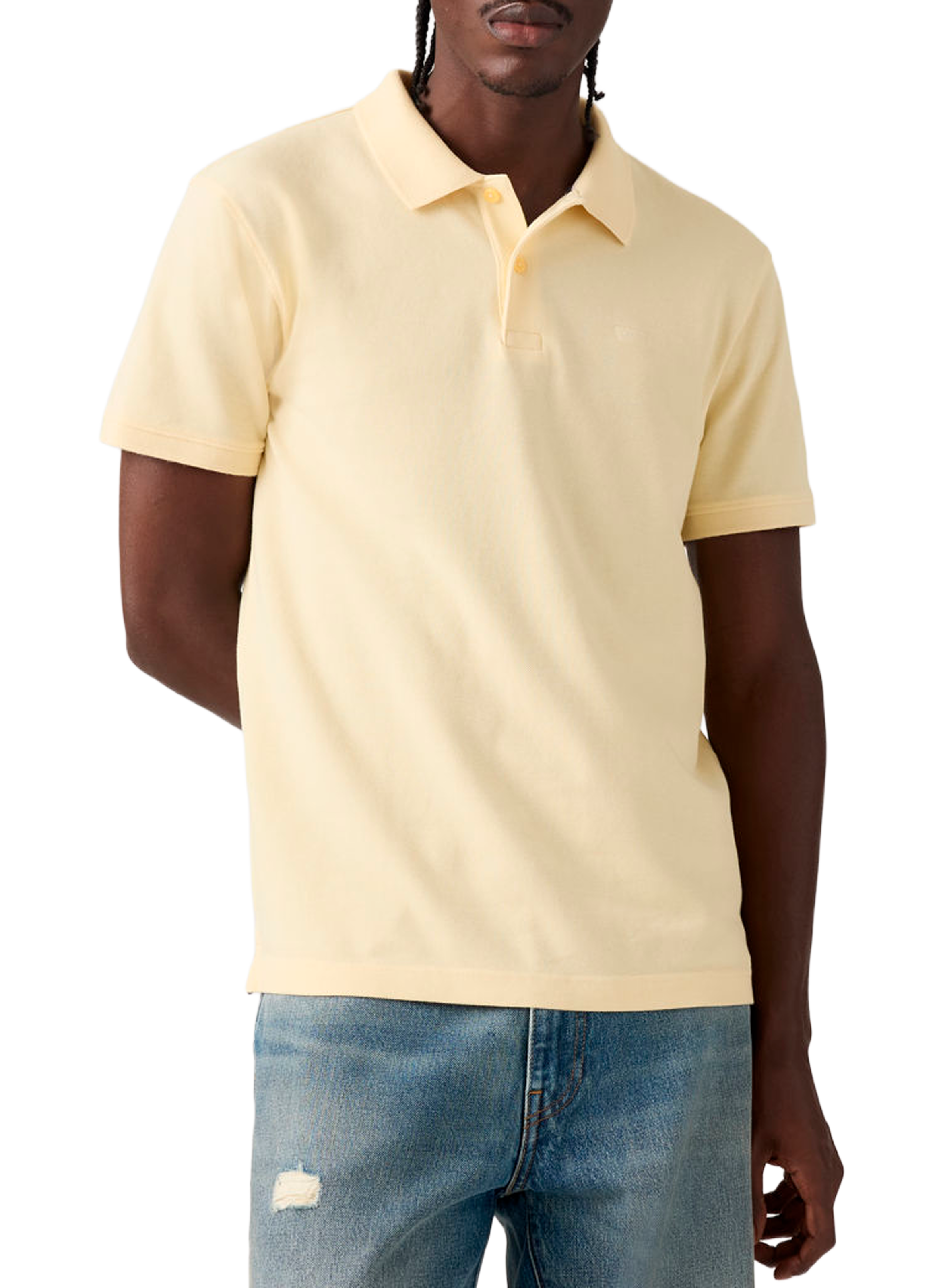 Straight cotton polo shirt LEVI'S Yellow