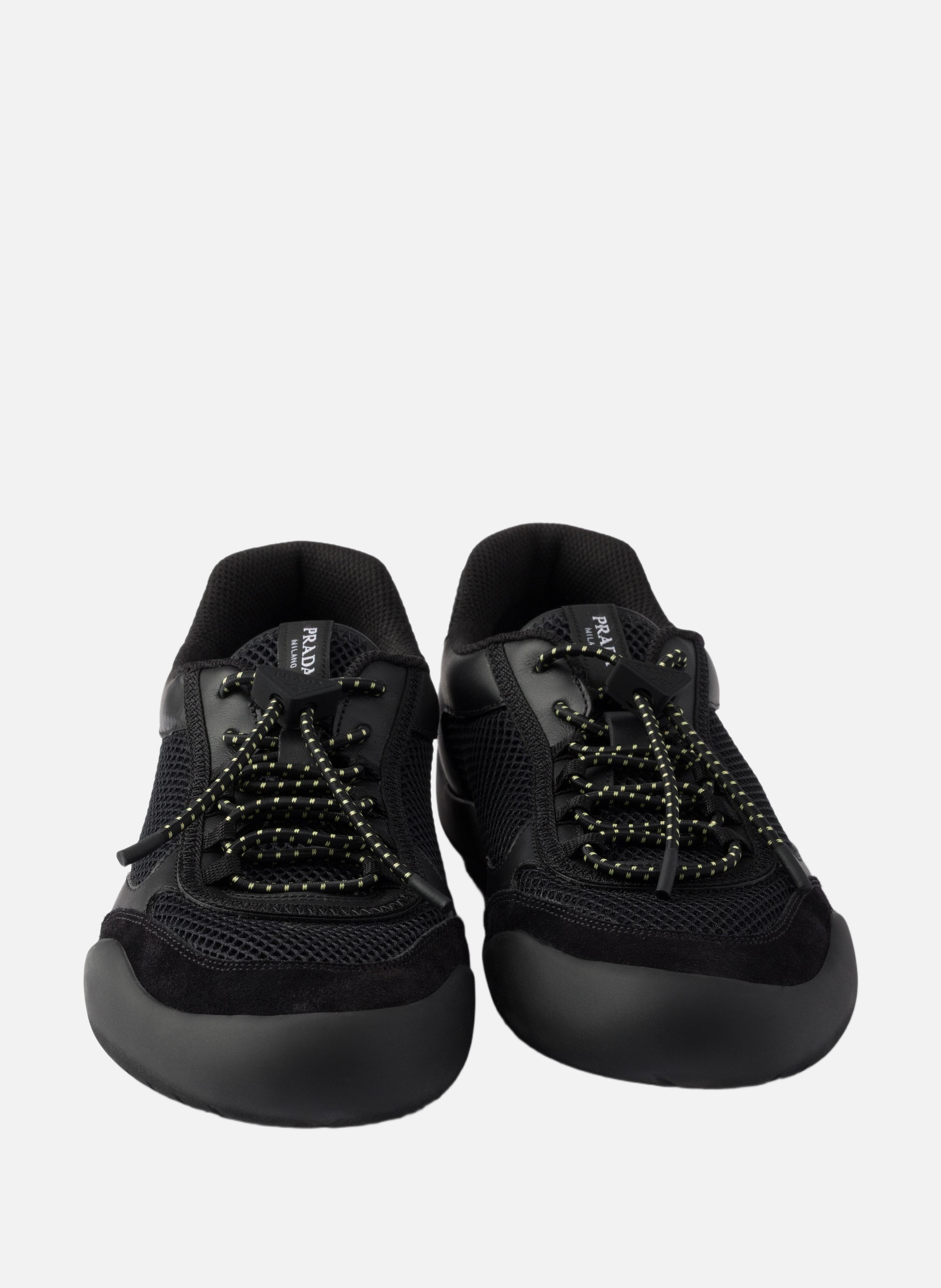 Baskets speedrock en mesh PRADA Noir